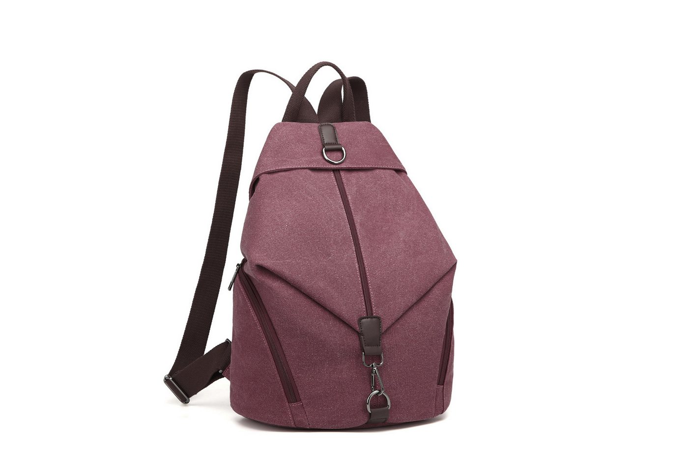 KONO Rucksack Vintage Canvas Rucksack Vintage Umhängetasche für Reise & Schule