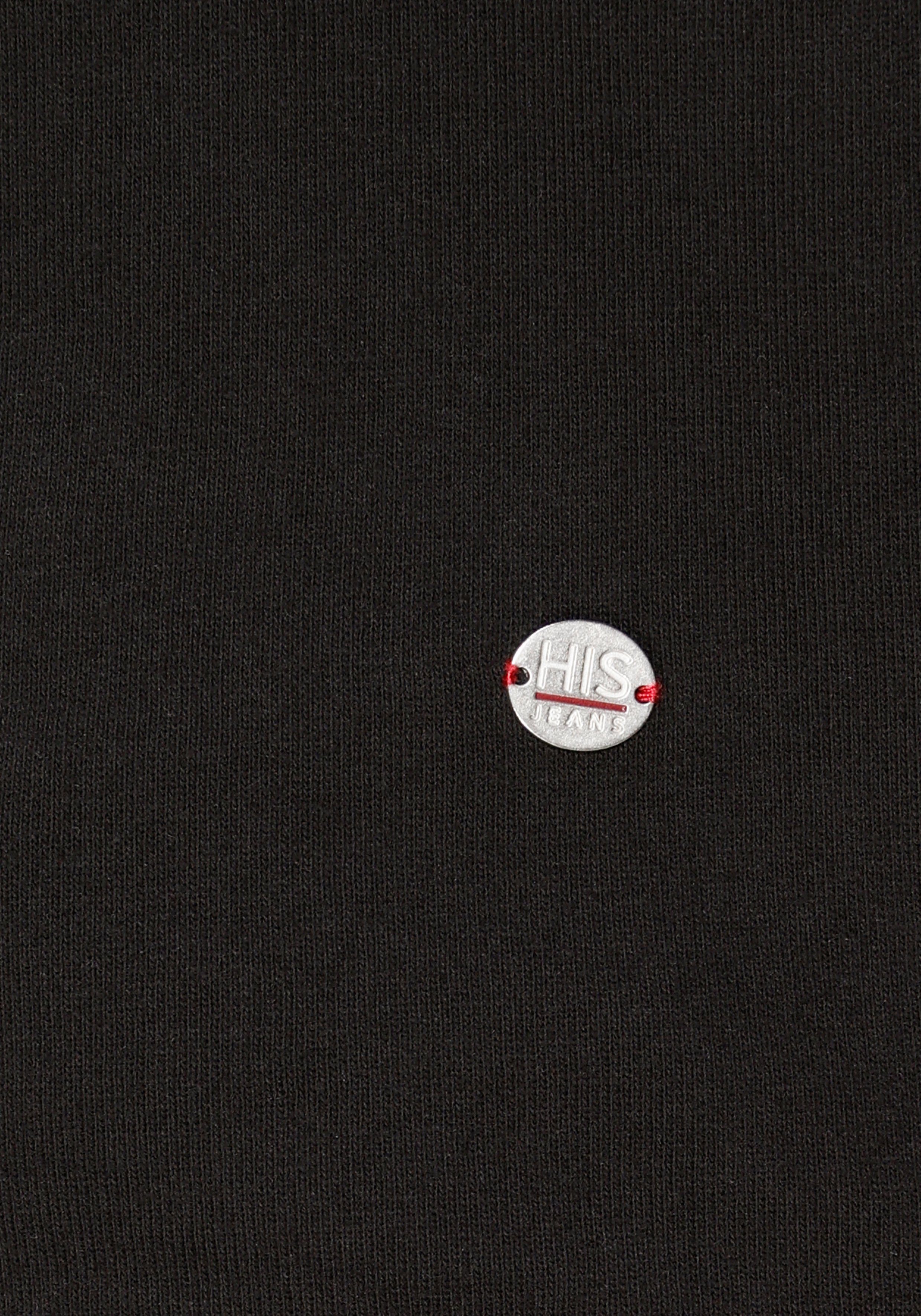 H.I.S H.I.S cropped schwarz Logo-Tape mit von Sweatshirt