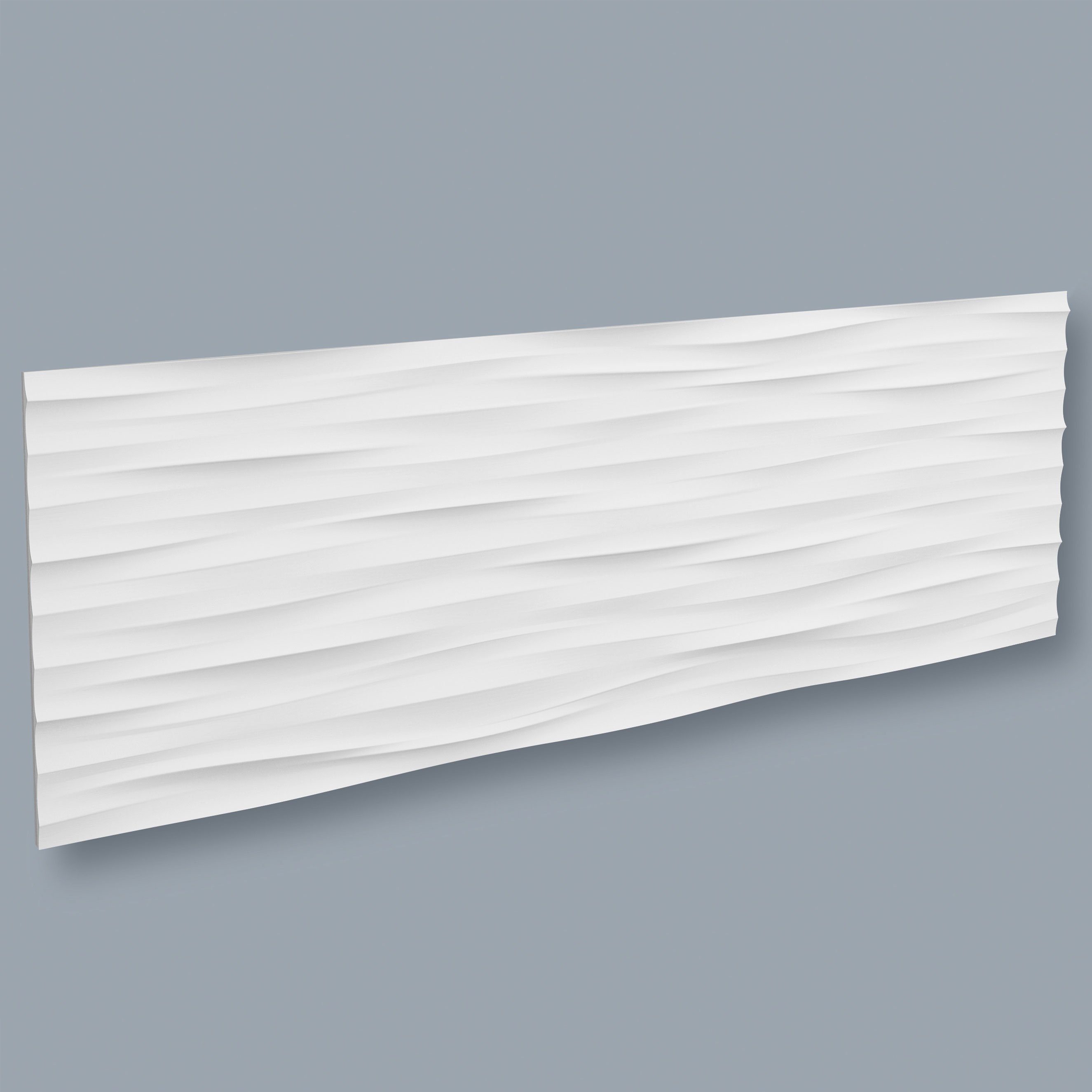 NOËL & MARQUET by nmc 3D Wandpaneel WAVE ARSTYL Polyurethan 380 x 18.5 x 1135 mm Weiß Wall Panel Wanddeko
