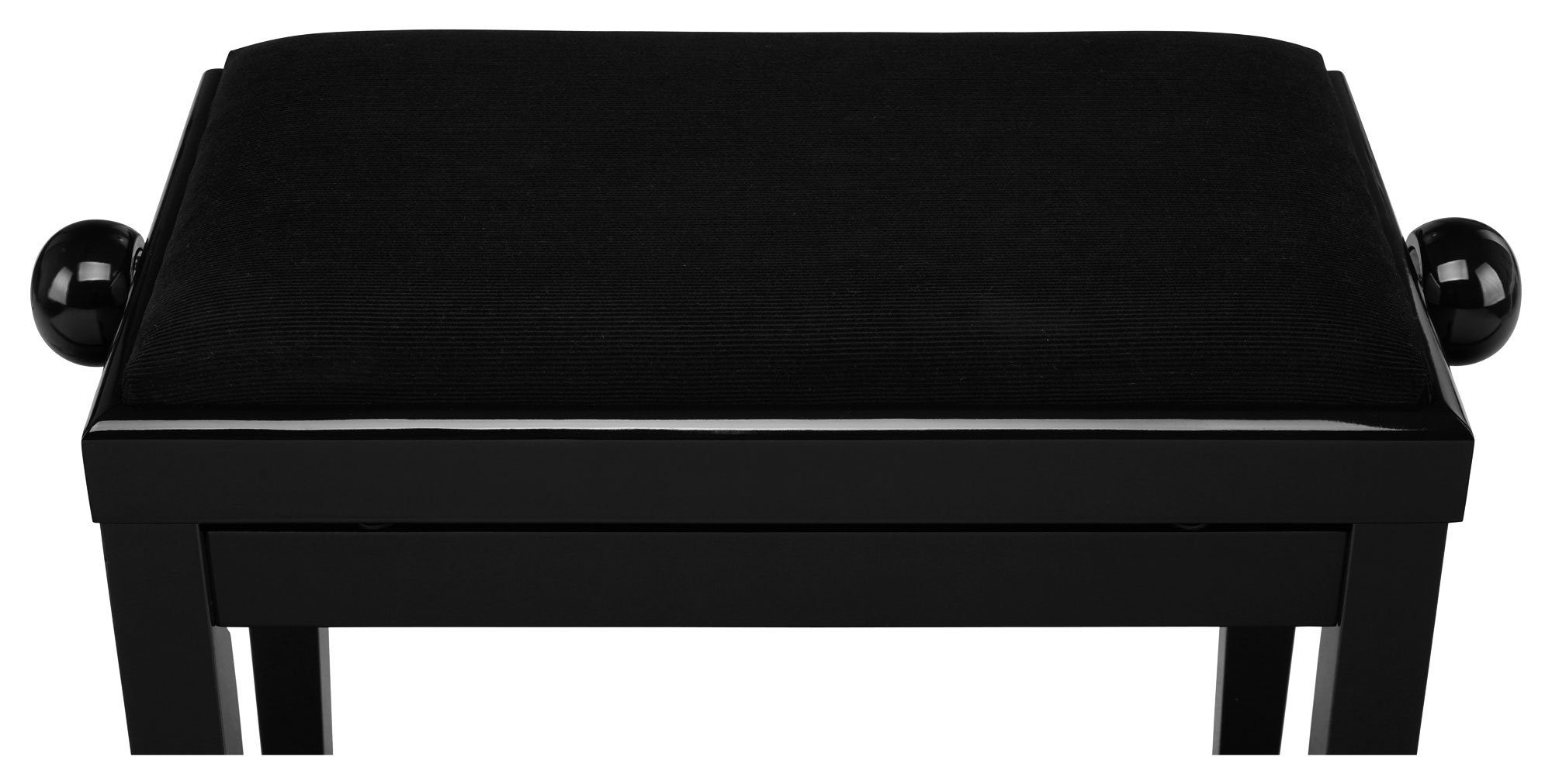 Classic Cantabile Klavierbank DP Pianobank - Höhenverstellbar von 47 bis 56 cm (Hochwertiger Sitzkomfort, 1-St., Sitzfläche 55 x 32 cm), Leichtgängige Spindelmechanik