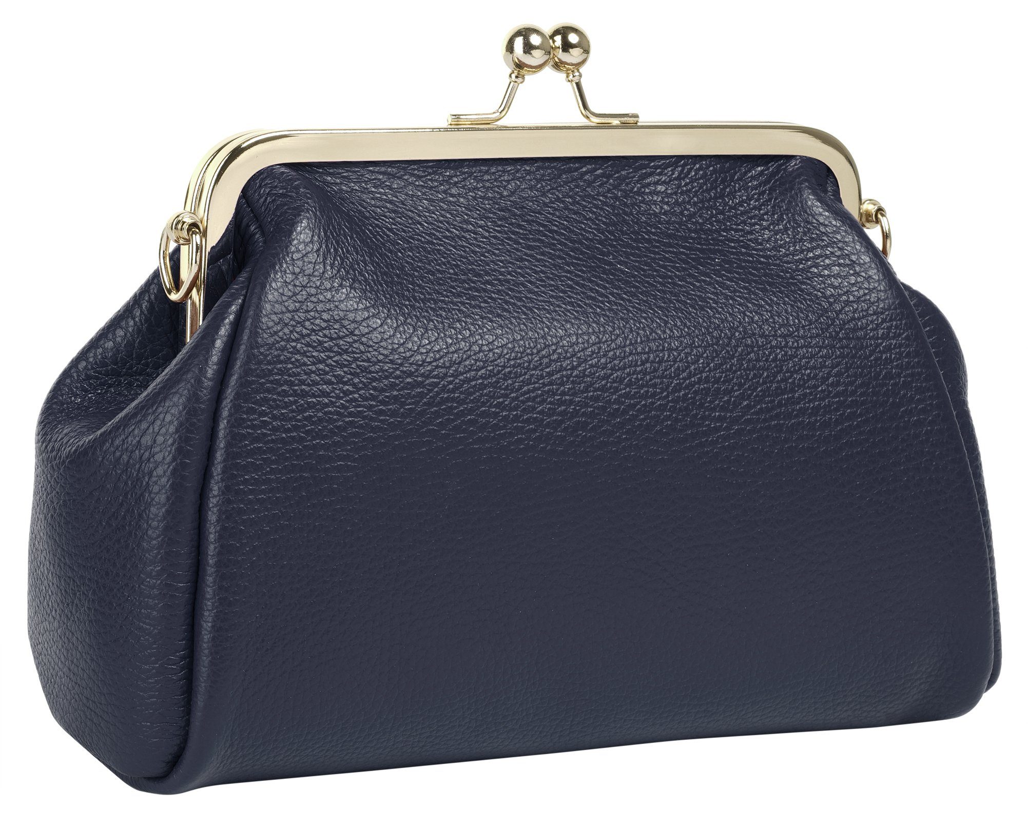 Cluty Abendtasche, echt Leder, Made in Italy