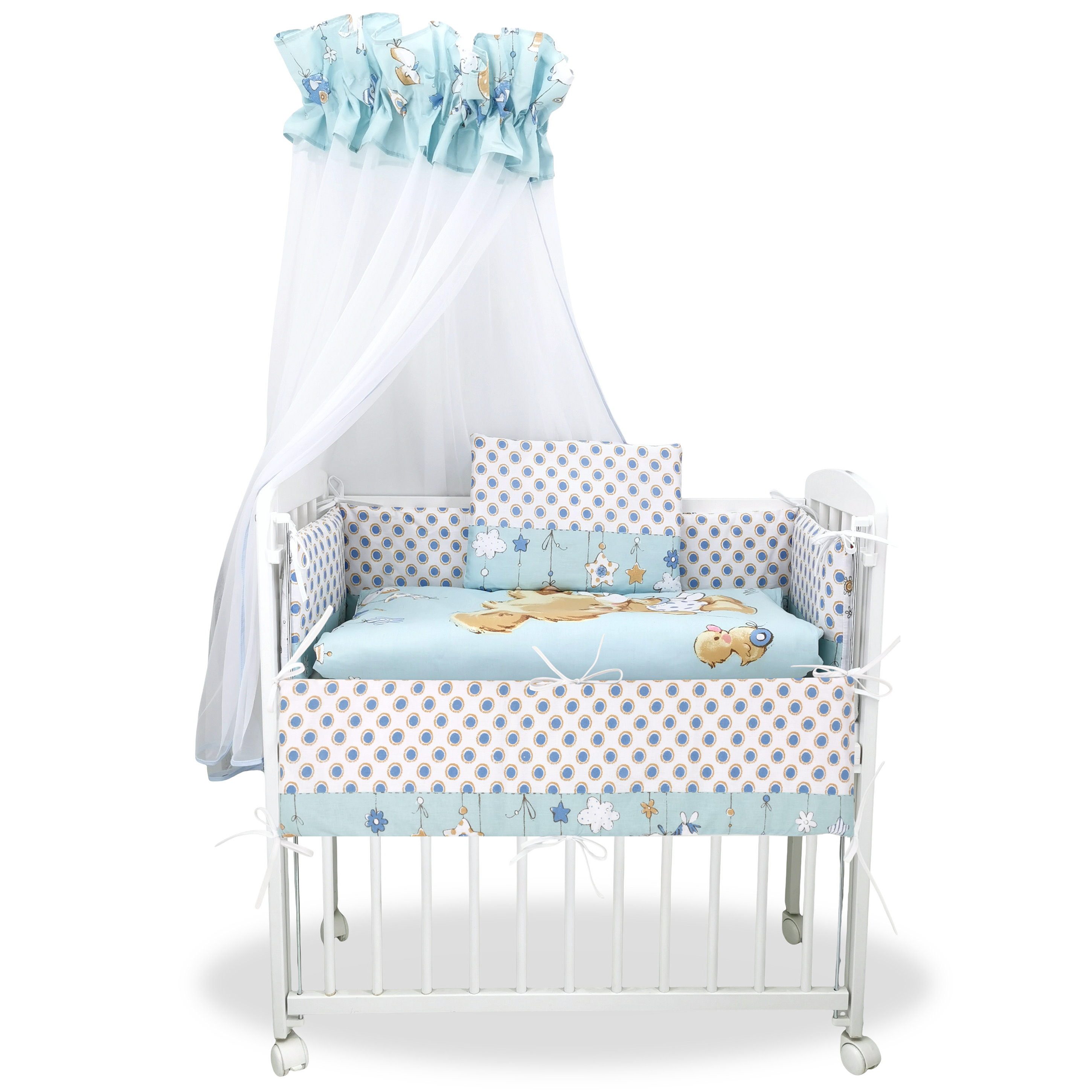 Beistellbett Babybett Mika Blau