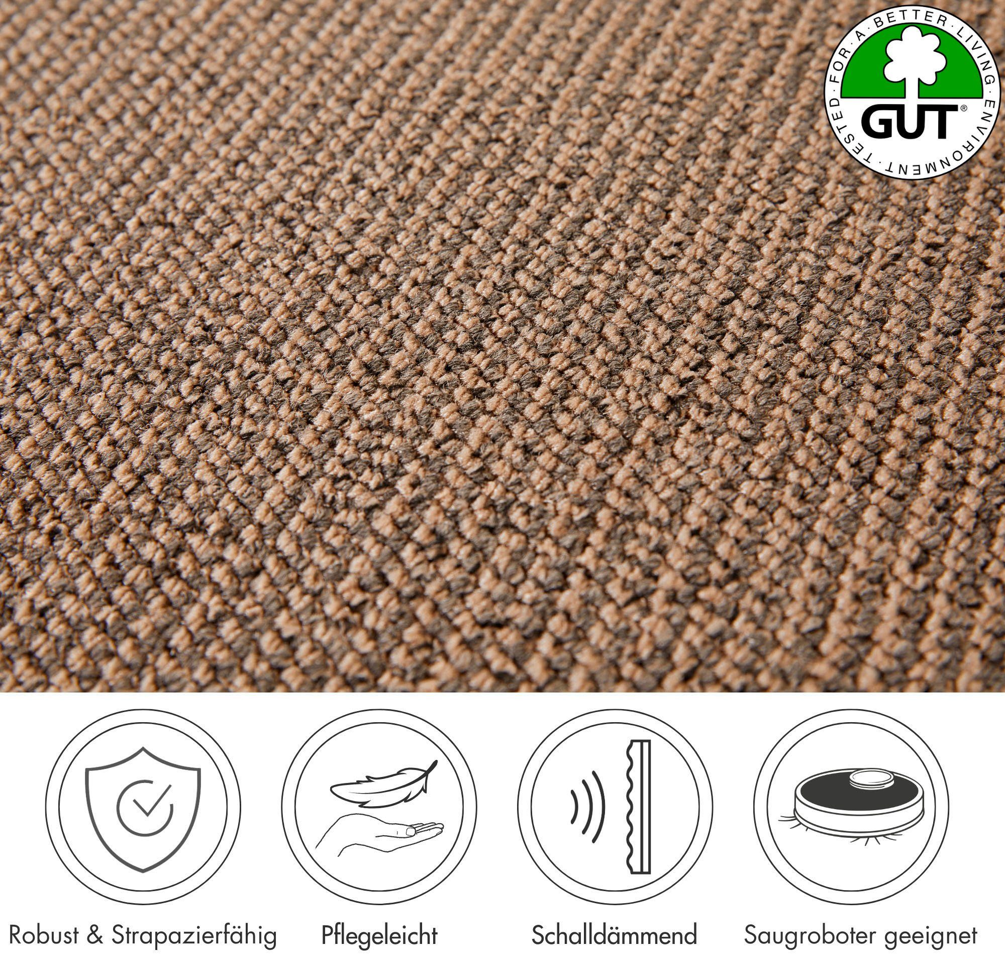 Andiamo Teppichboden Tulsa, Schlinge, Made in Belgium, rechteckig, Höhe: 6 mm, meliert, Breite 400 cm oder 500 cm, strapazierfähig & pflegeleicht