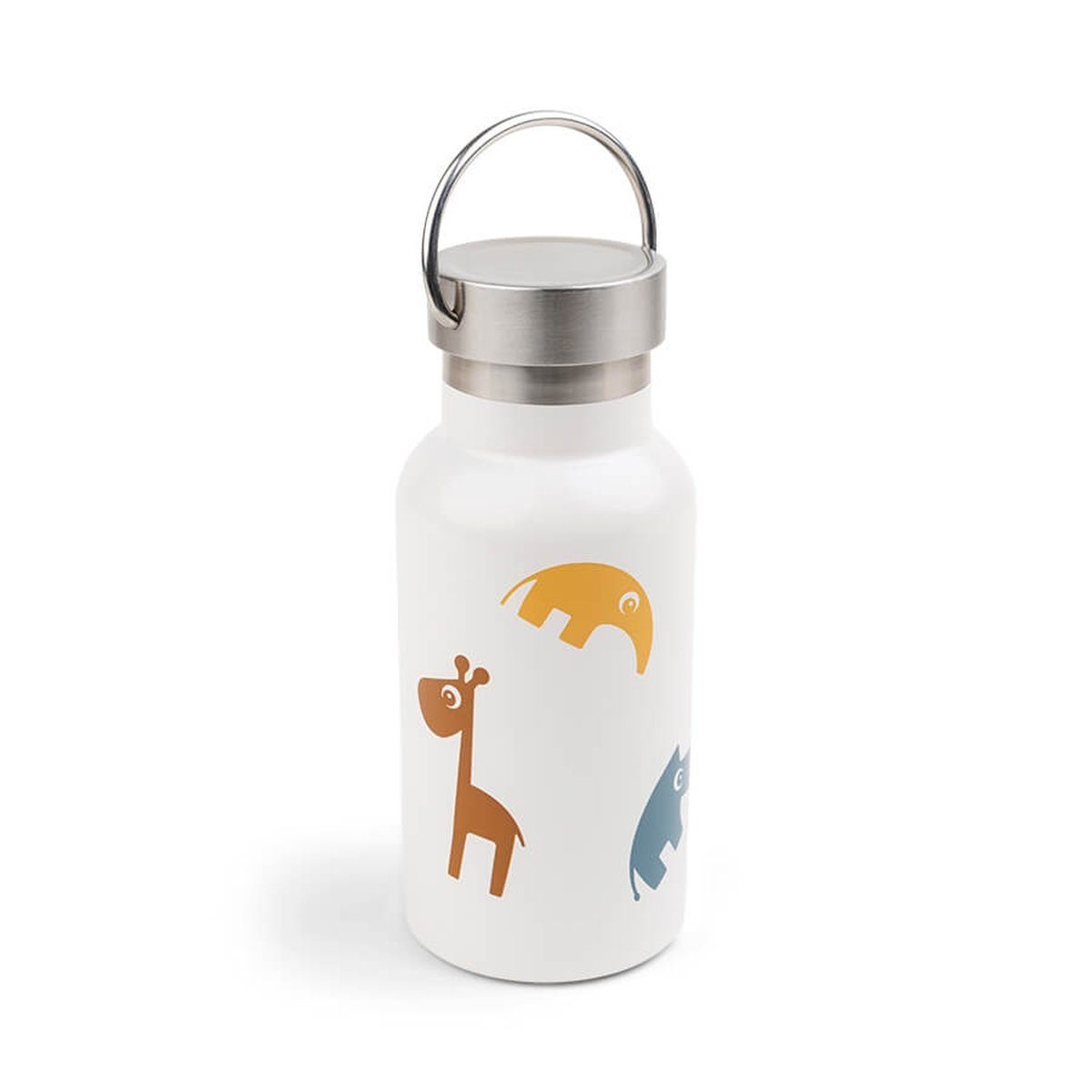 Done by Deer Trinkflasche Trinkflasche Deer Friends Edelstahl 350ml Drehverschluss Henkel Kinder