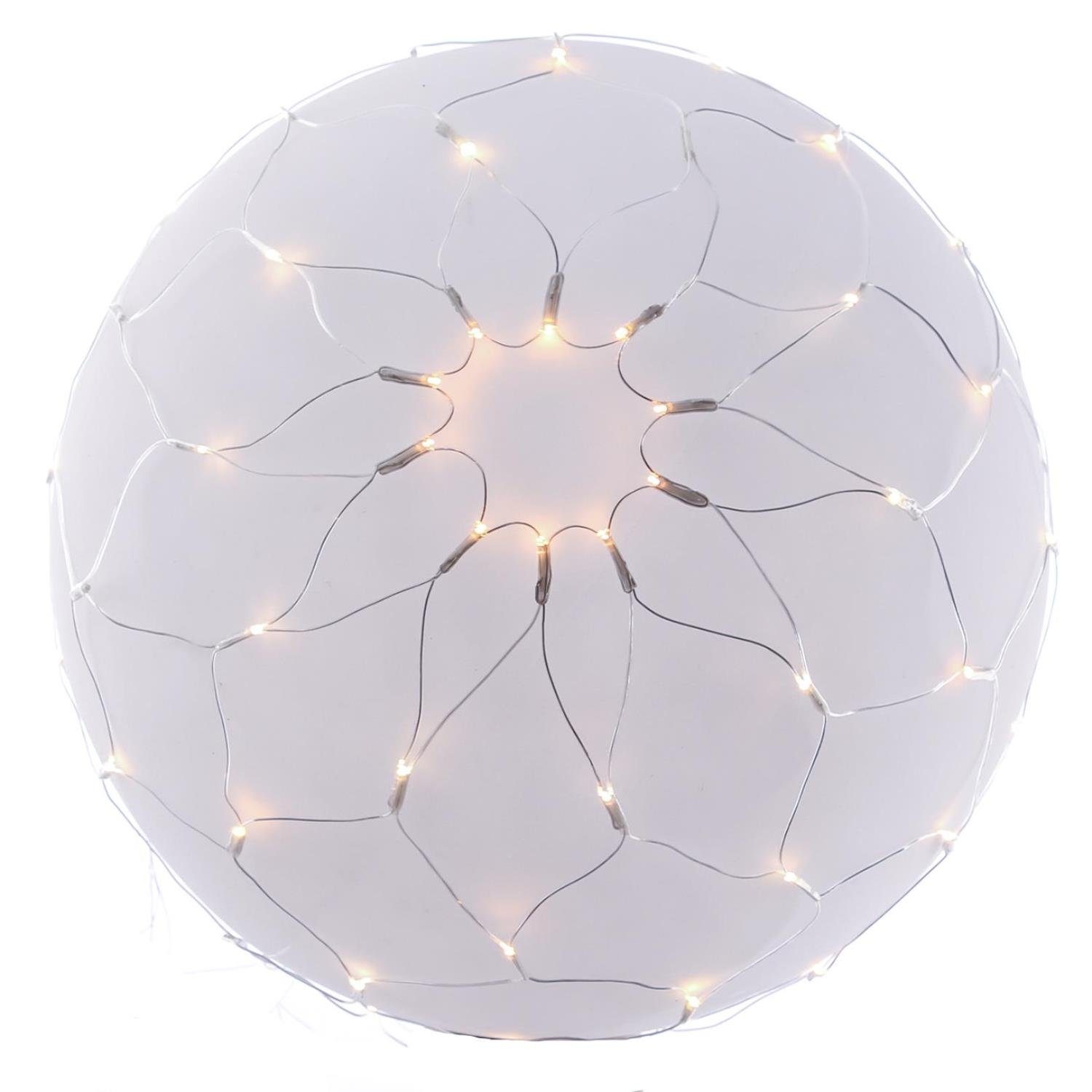 MARELIDA LED-Lichternetz LED Lichternetz Flash-Effekt für Buchsbaum Kugelnetz Außen 50cm, 80-flammig