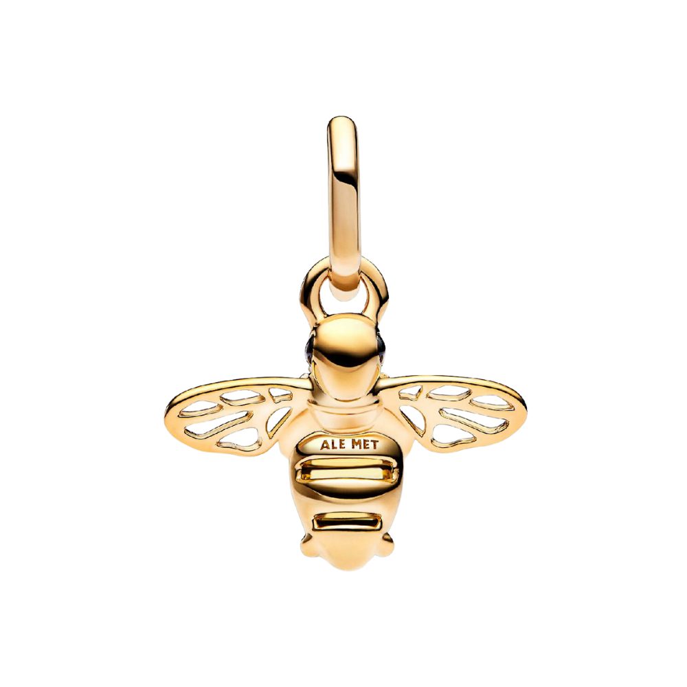Pandora Charm-Einhänger SHINE-762672C01, Vergoldet, Zirkonia, Kristall, Gelb, Biene