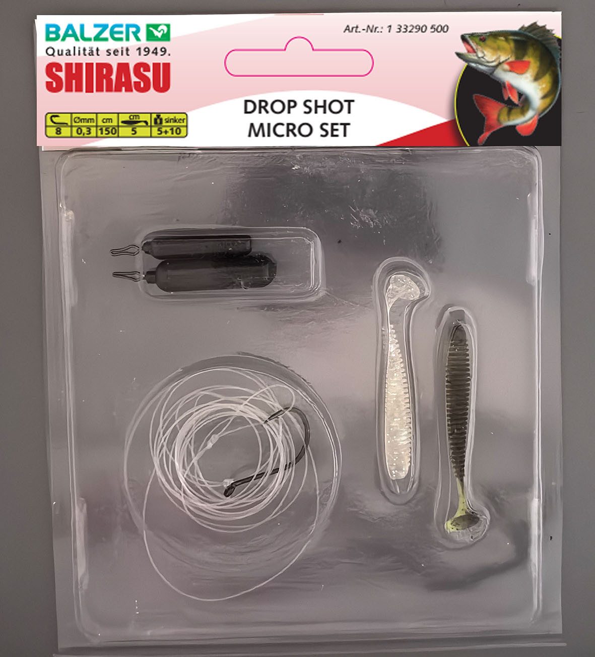 Balzer Dropshot-Haken Ready to Fish Drop Shot Micro 5cm 5+10g