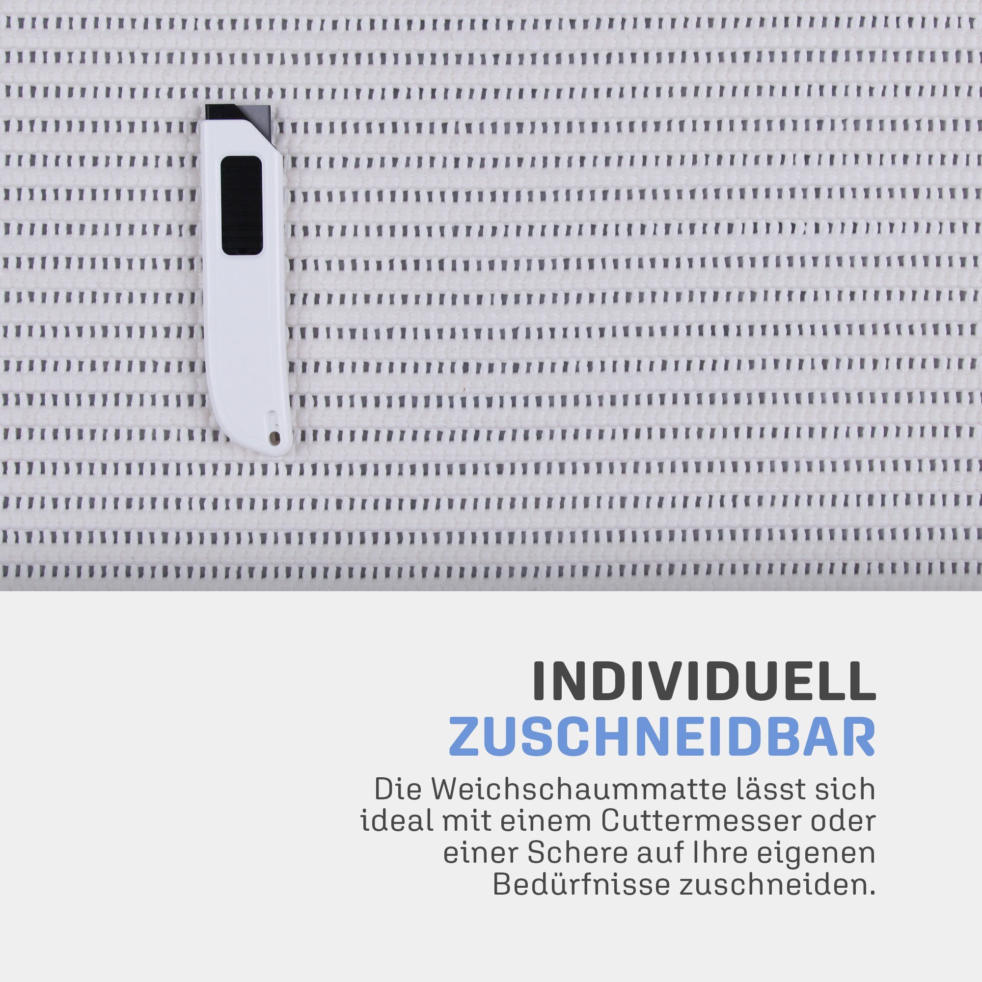 Bestlivings Schaum-Badematte Weichschaummatte für Bad, rutschhemmend, beschichtet, fußbodenheizungsgeeignet, strapazierfähig, Polyester, Badvorleger - Badezimmer Teppich - Badgarnitur