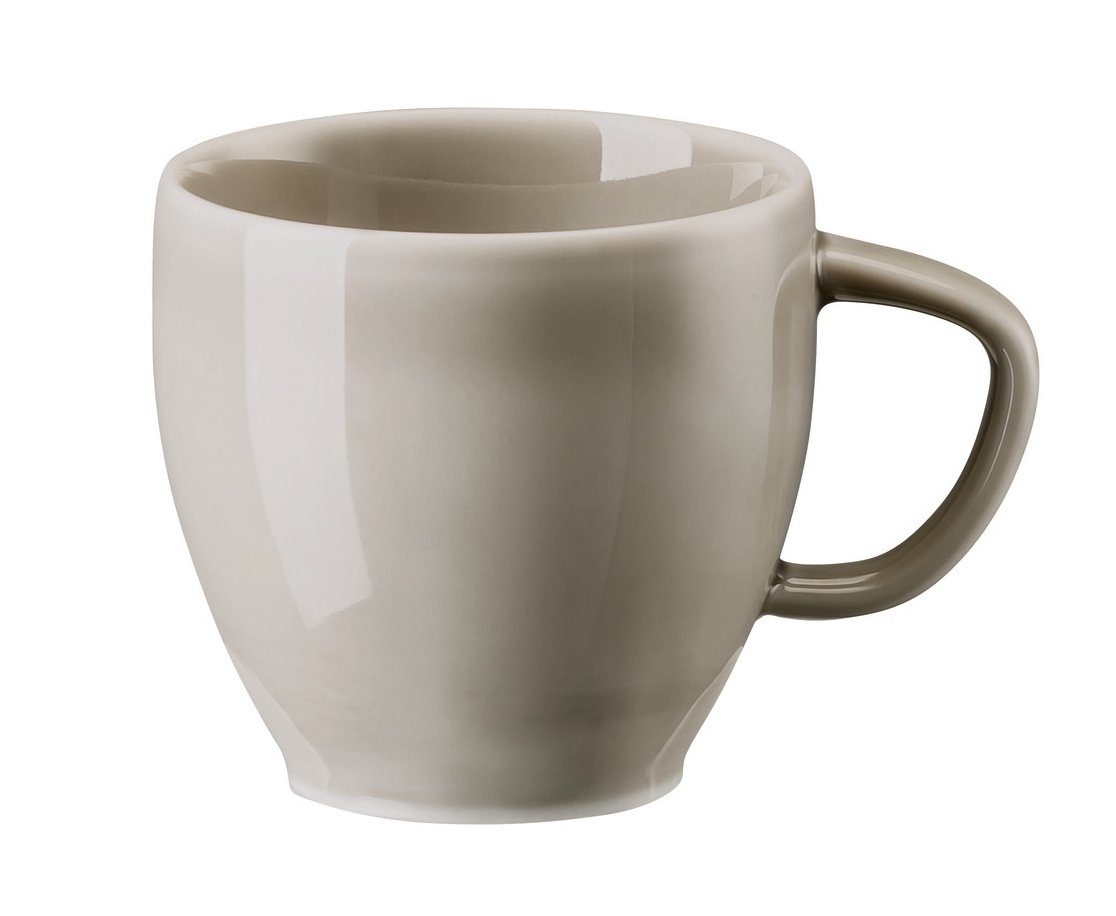 Rosenthal Espressotasse Junto Pearl Grey Espresso-Obertasse 0,08 l, Porzellan, Tassen