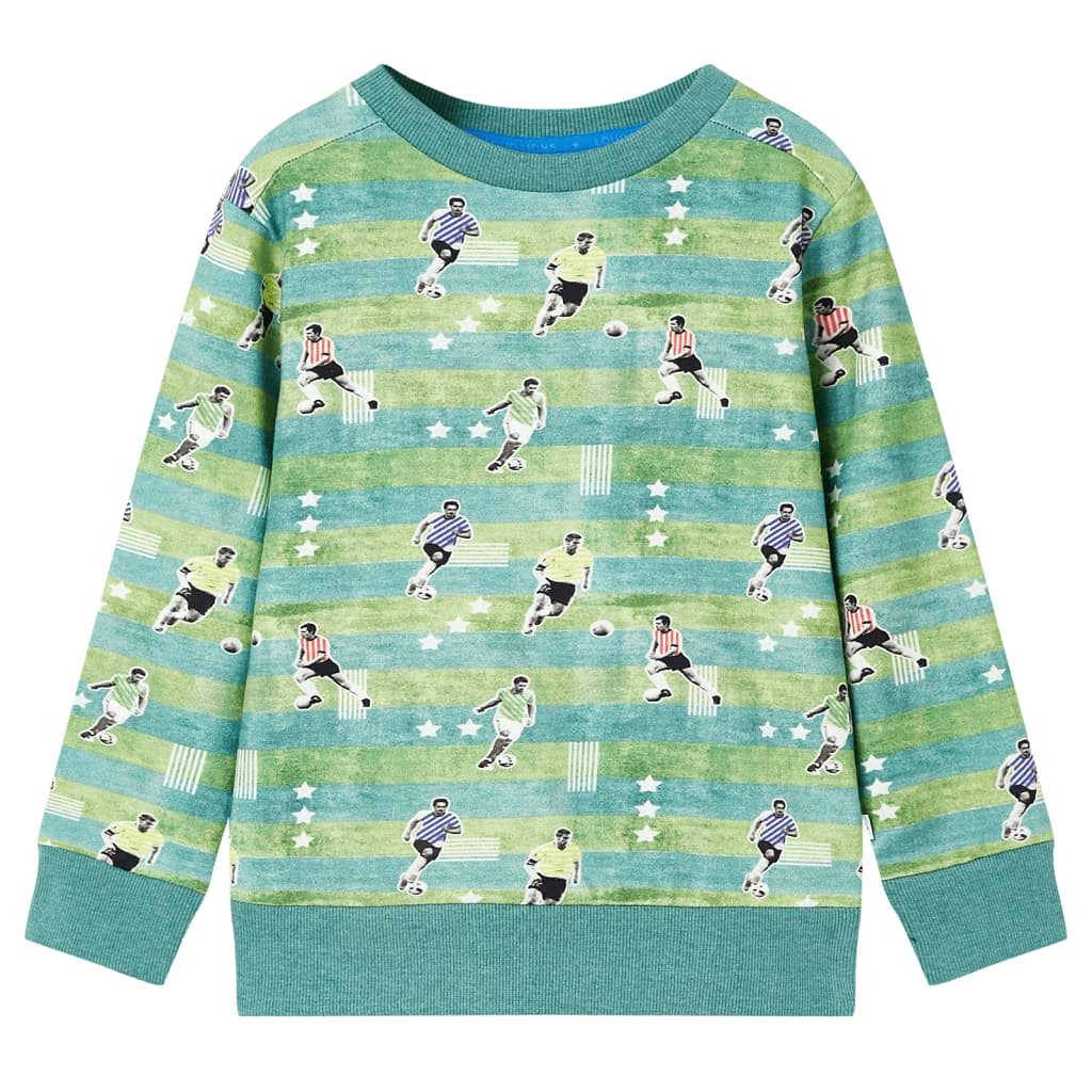 Sweatshirt Kinder-Sweatshirt Hellgrün Melange 140