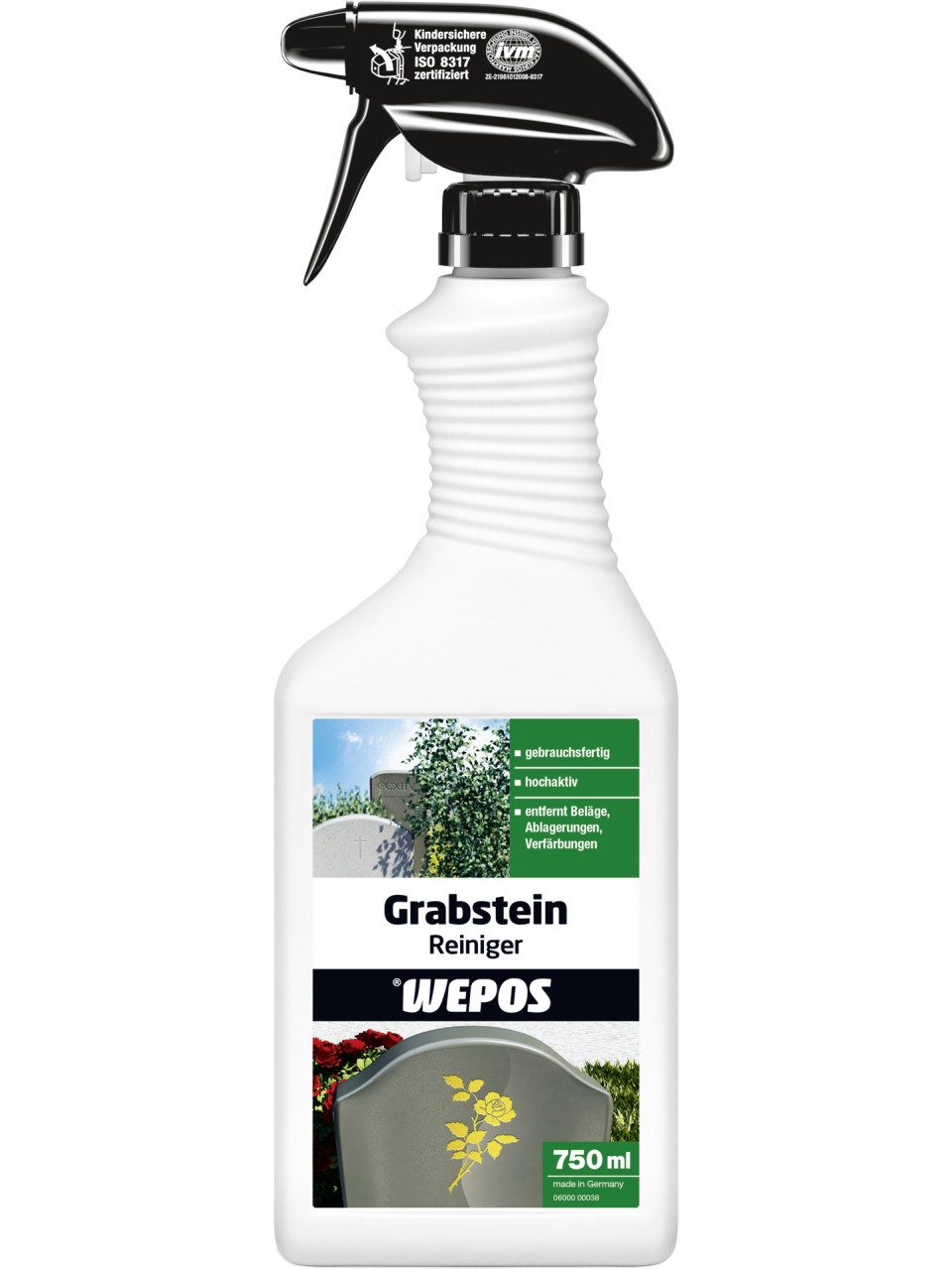 WEPOS CHEMIE GMBH Wepos Grabsteinreiniger 750 ml Universalreiniger