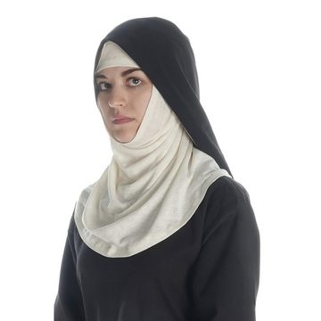 HEMAD Nonnen-Kostüm Mittelalter Velan Hildegard, Nonnen Kopfbedeckung