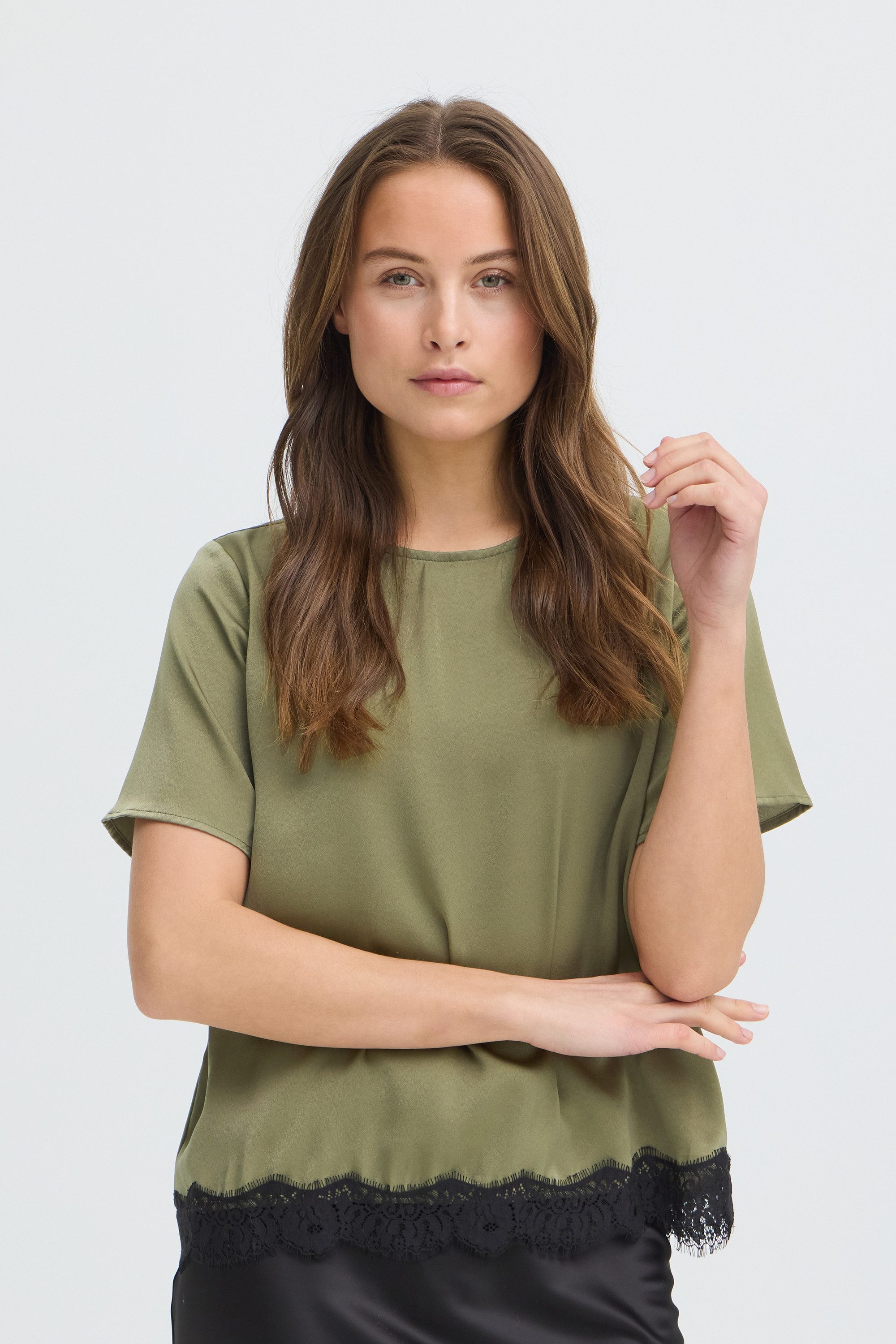 b.young Kurzarmbluse Kurzarm-Bluse BYXFELICI