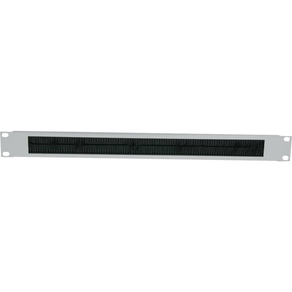 Netzwerkschrank 19″ Kabeldurchführung, mit Bürstenleiste, 1 HE