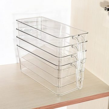 Kurtzy Aufbewahrungsbox 4er Set Kühlschrank-Organizer, 31,2 cm lang, 4 Stück Kühlschrank-Organizer, 31,2 cm Länge