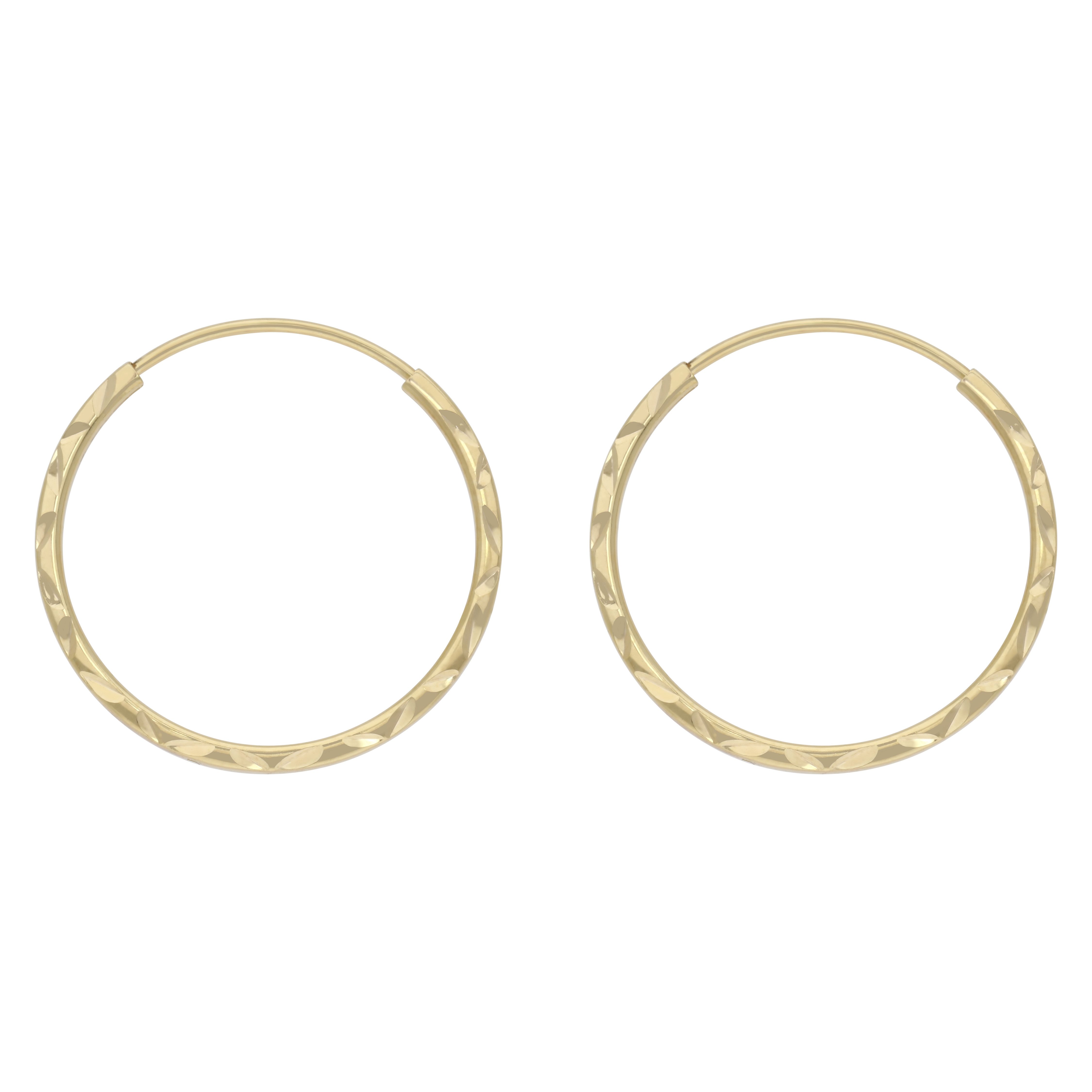 Firetti Paar Creolen Schmuck Geschenk Gold 375 Ohrschmuck Ohrringe