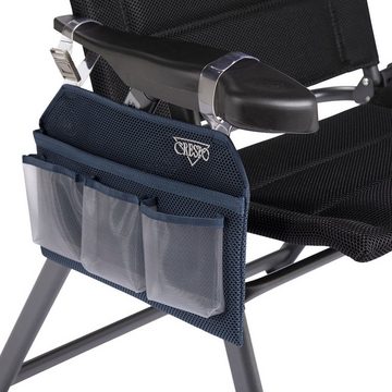 Crespo Campinghocker Seiten Tasche Hänge Organizer, Air Deluxe Liege Stuhl Arm Lehne 4 Fächer