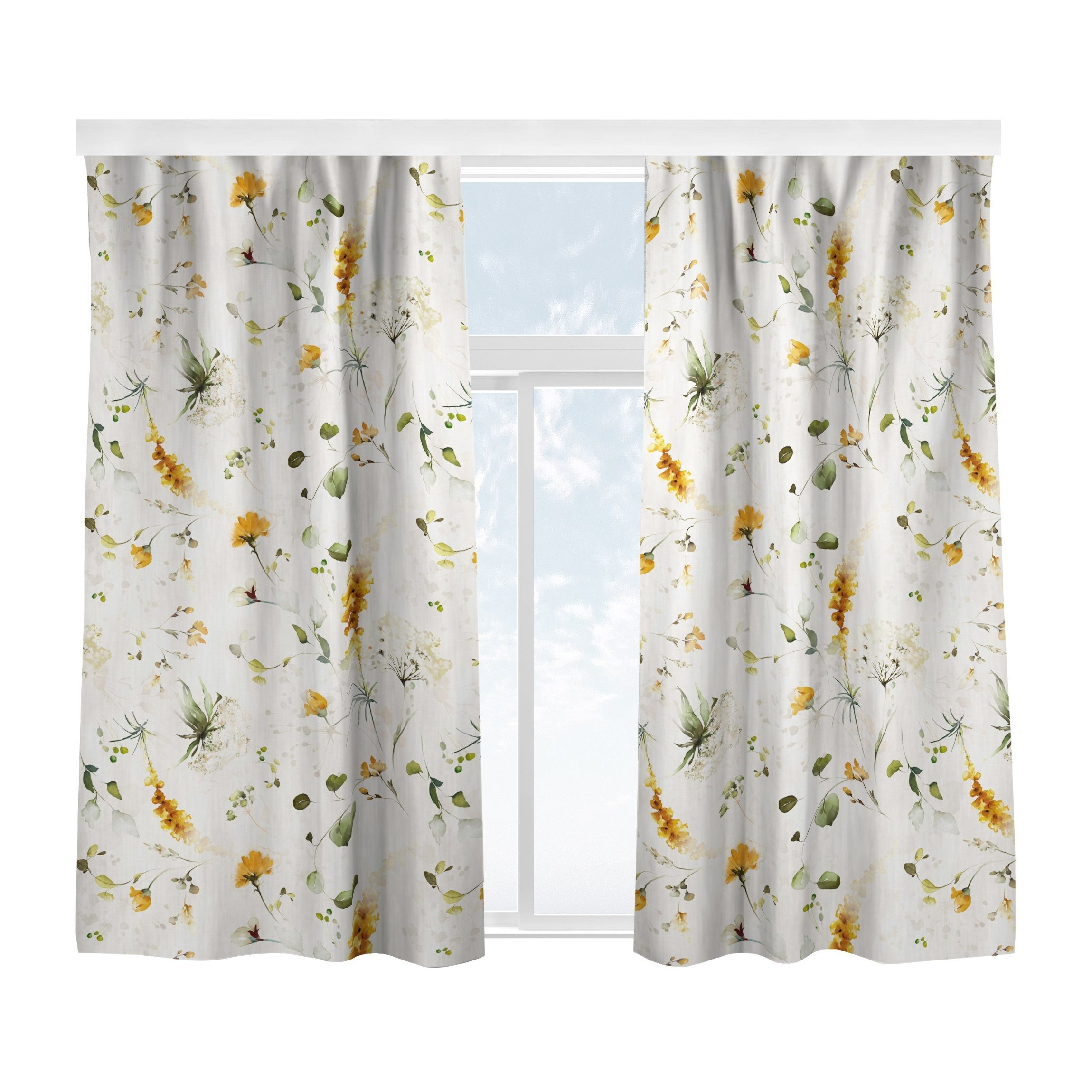 Bilderdepot24 Vorhang Gardine Modern Natur Wildblumen günstig online kaufen