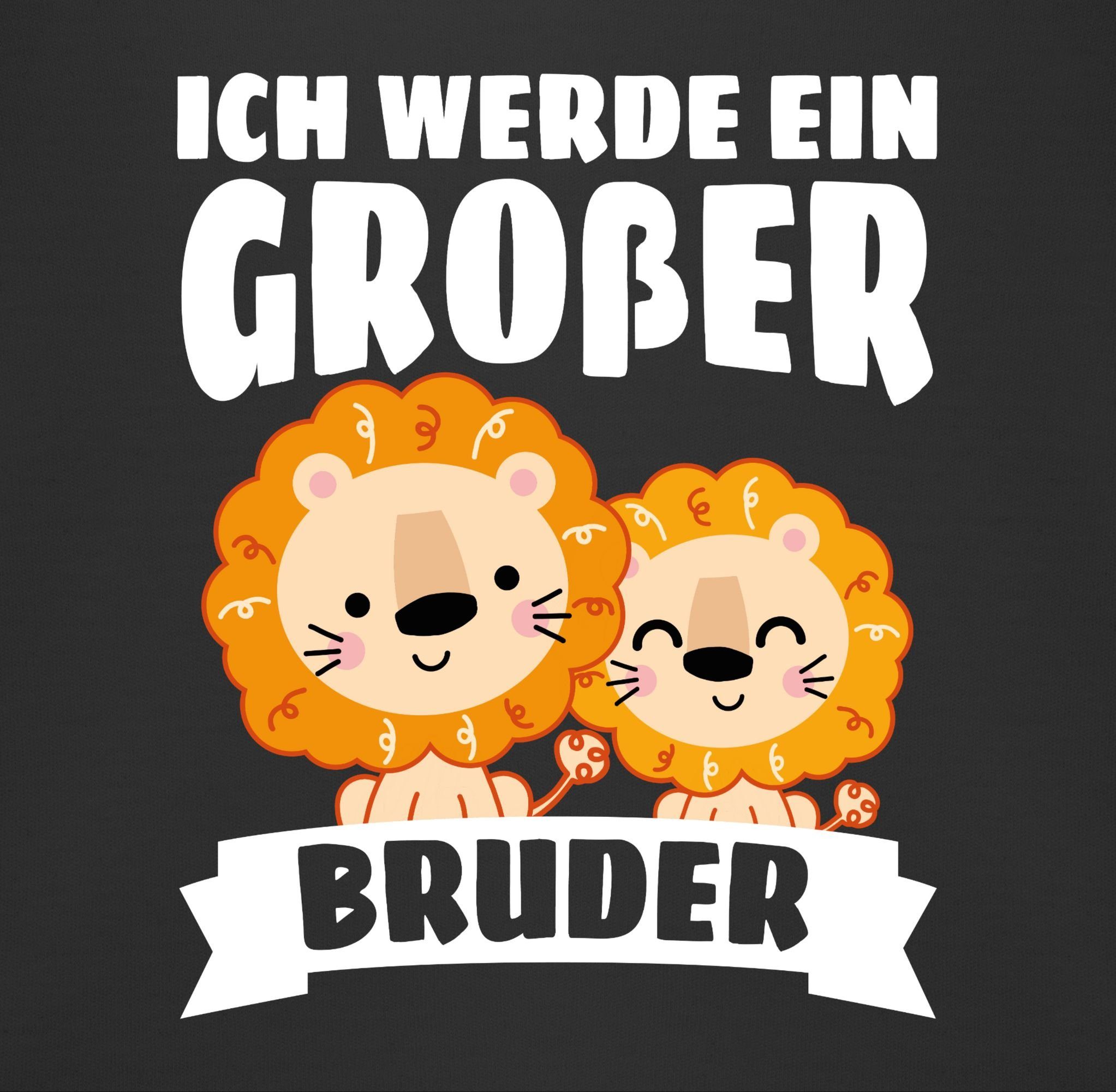 - Ich Großer Shirtracer Sweatshirt Löwe Bruder großer Bruder werde 2 Schwarz ein