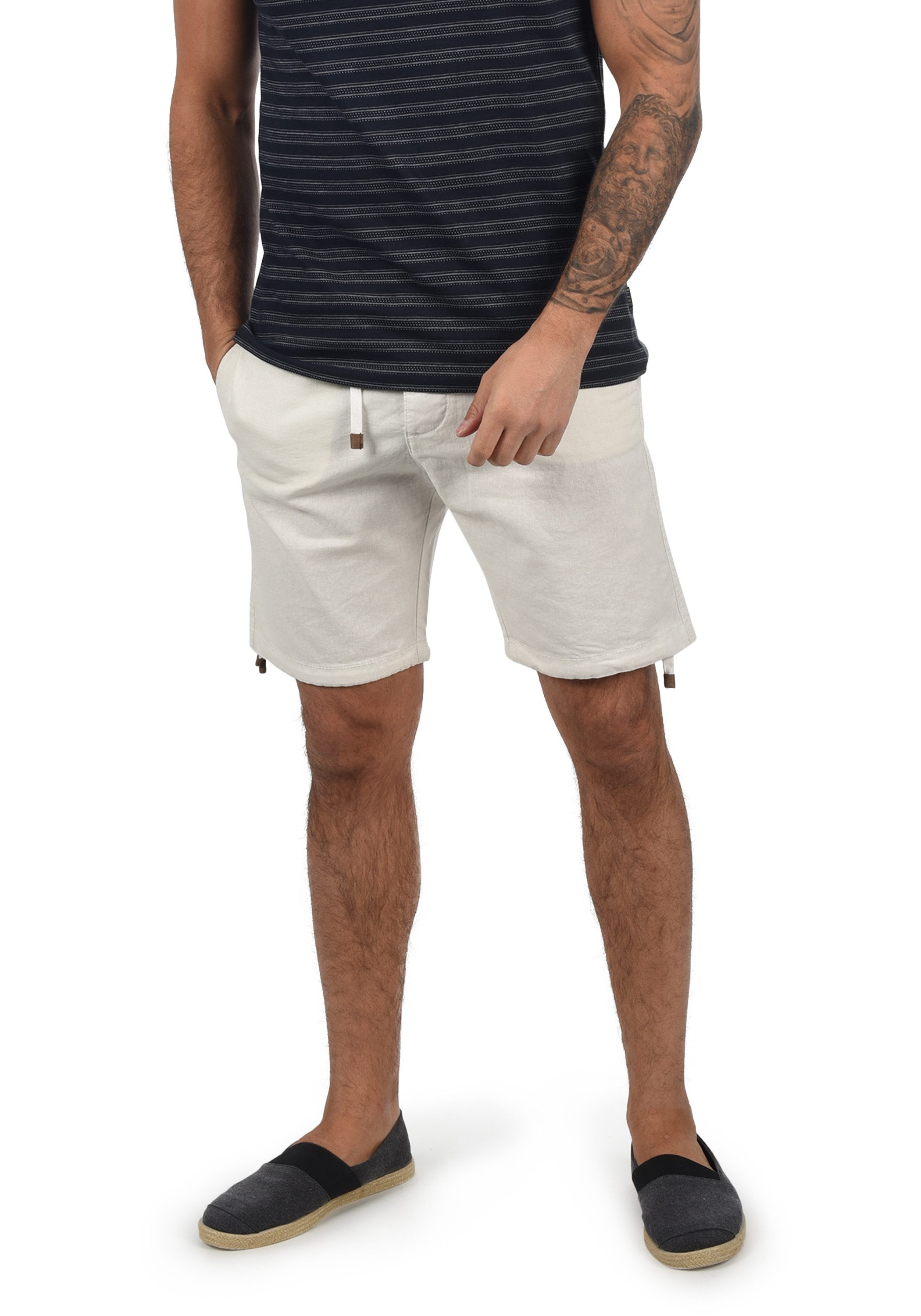 INDICODE Leinenhose IDMoses Kurze Hose aus Leinenqualität