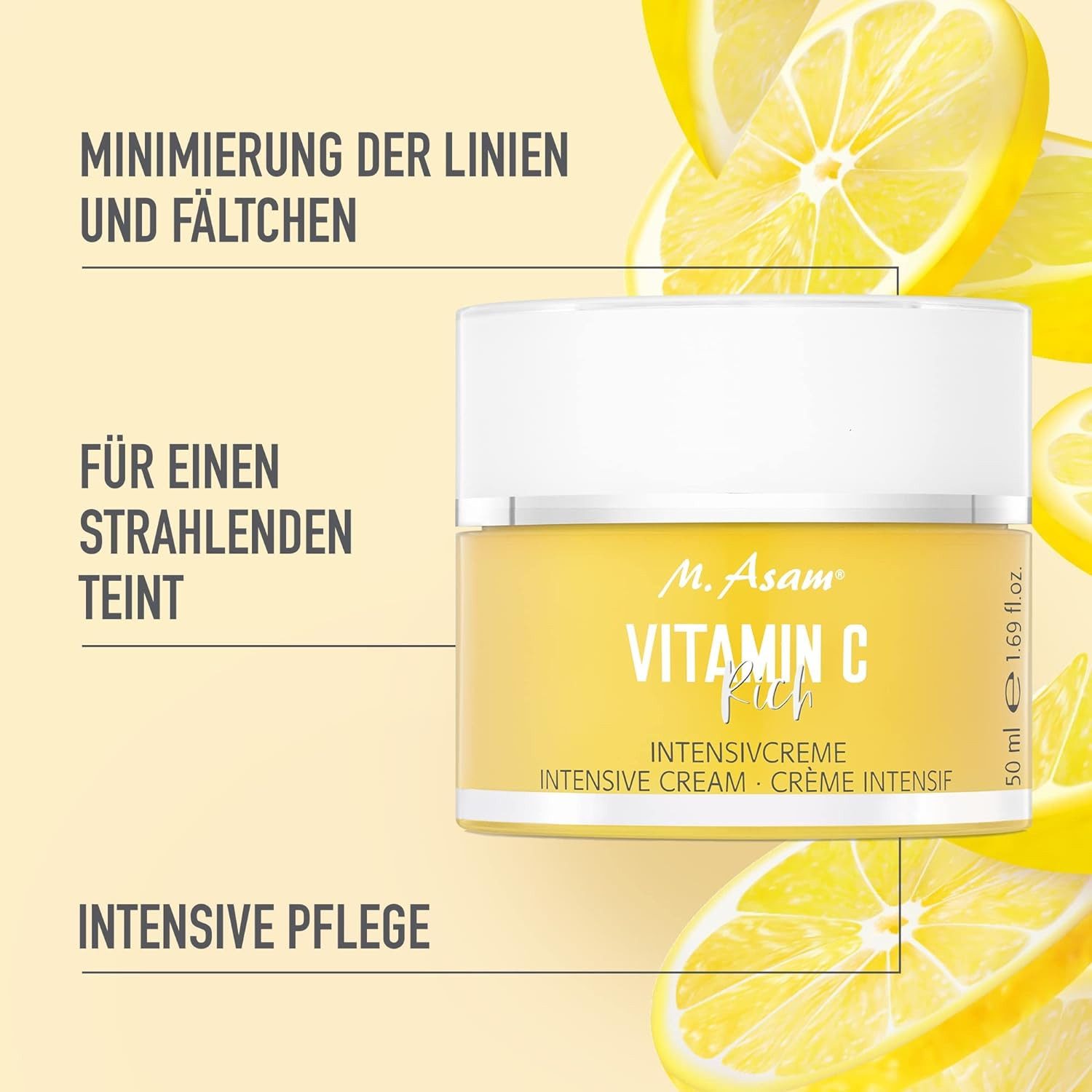 asambeauty Gesichtspflege Vitamin C Rich Intensivcreme (50ml) Gesichtscreme, 1-tlg.