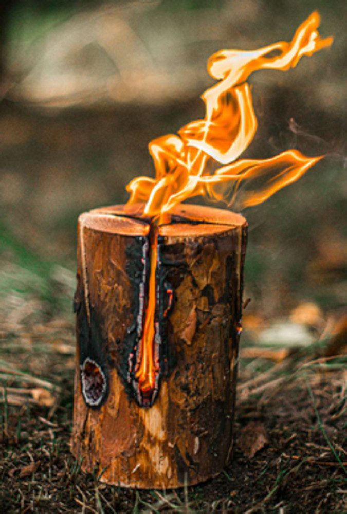 woodson Feuerstelle Finnenfackel original Schwedenfeuer inkl. günstig online kaufen