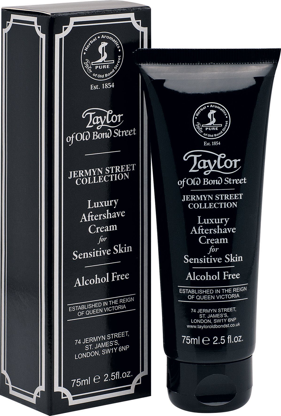 Taylor of Old Bond Street After Shave Lotion Jermyn Street Collection Sensitive Skin, Alkoholfreies Aftershave mit erfrischendem, allergenfreiem Duft.