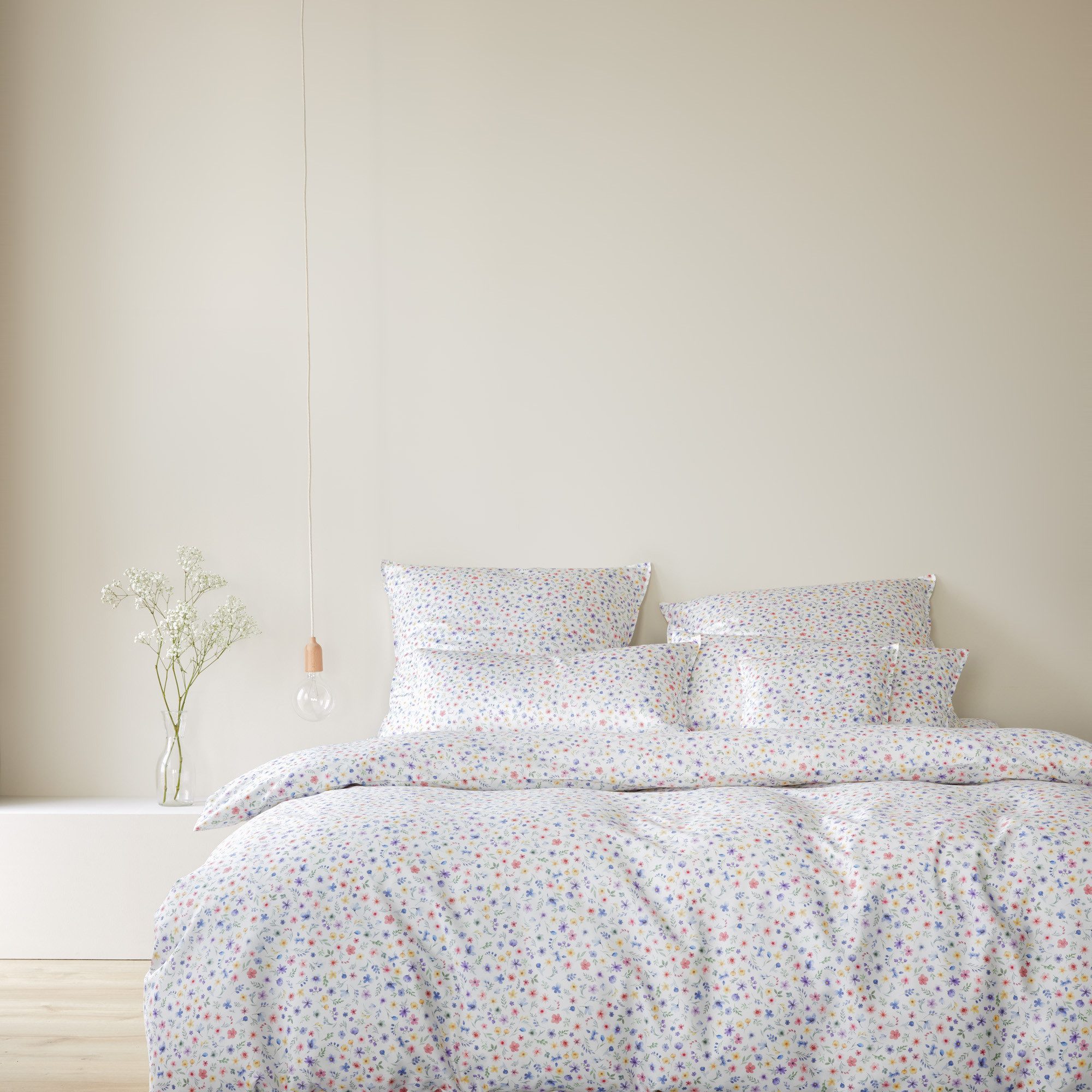 Elegante Bettwäsche Beauties, Mako-Satin, 2 teilig, angenehmes Hautgefühl