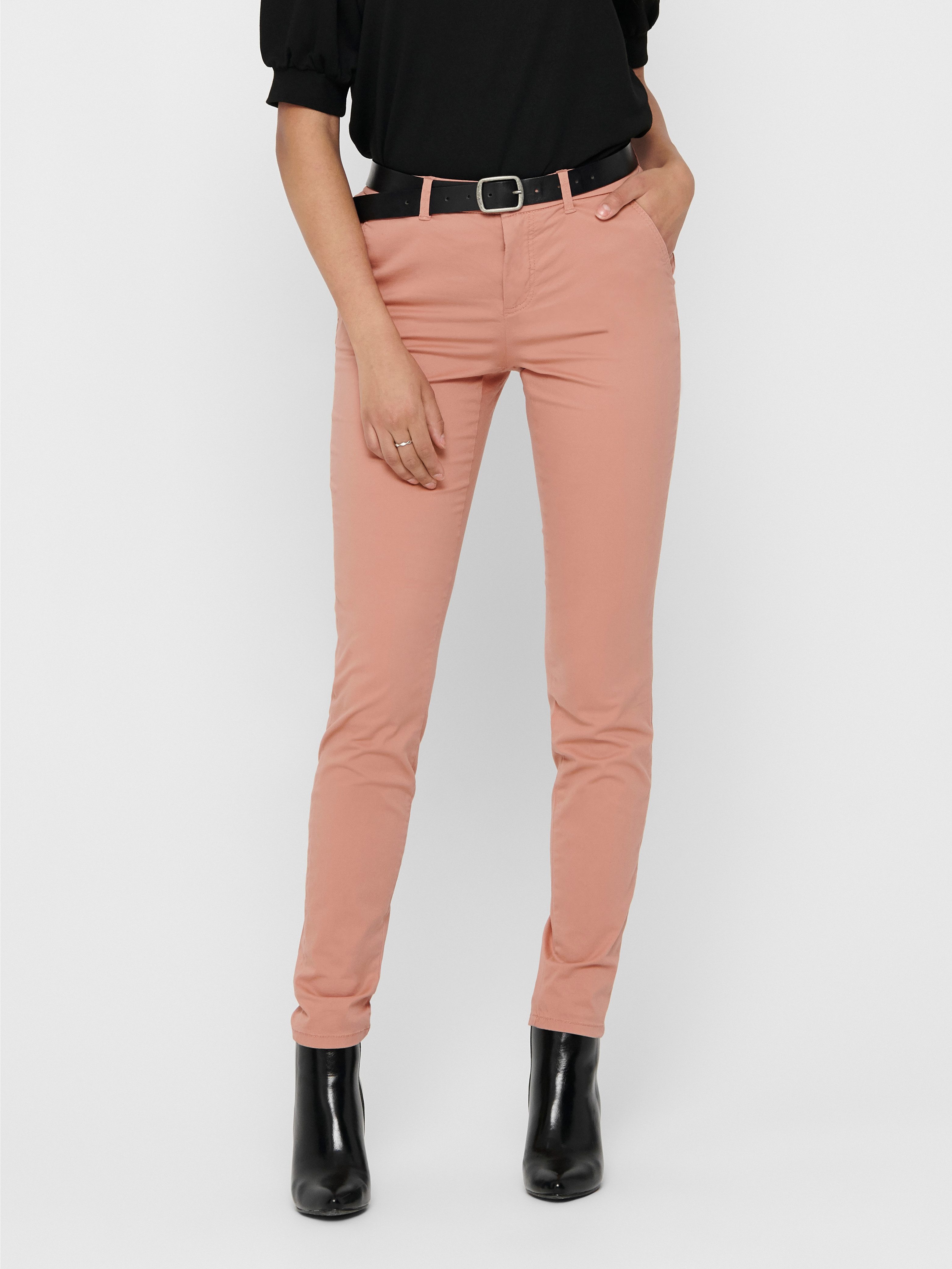 ONLY Chinohose ONLPARIS REG CHINO PANT gepflegte Hose mit schmaler Beinform