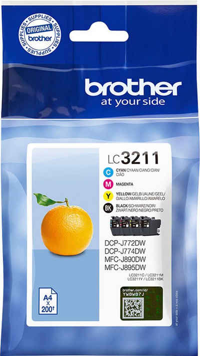 Brother LC-3211 Value Pack Tintenpatrone (Packung, 4-tlg)