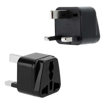 Intirilife Stromadapter, 4x Steckdosen Adapter in SCHWARZ