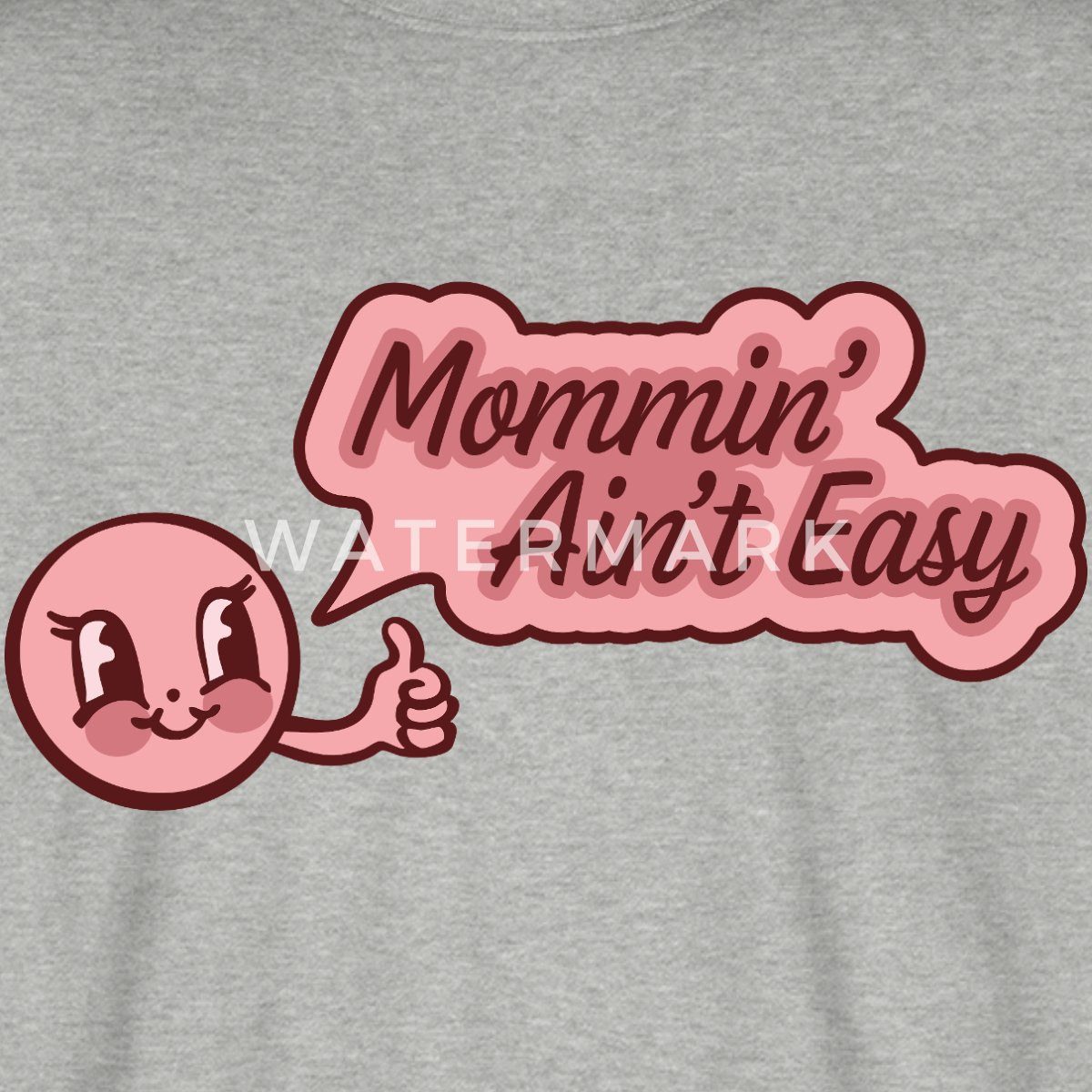 Spreadshirt T-Shirt Mommin’ Ain’t Easy Lustiges Mama Cartoon Motiv Oversize Unisex T-Shirt (1-tlg)