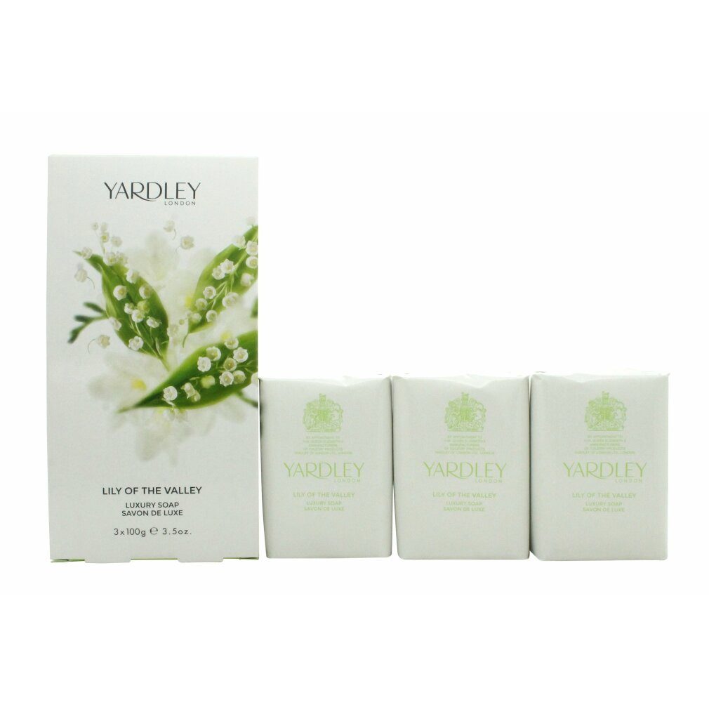 Yardley Feste Duschseife Yardley Lily of the Valley Seife 3 x 100g