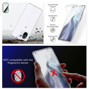 Nalia Smartphone-Hülle Xiaomi Mi 11, Klare 360 Grad Silikon Hülle / Rundumschutz Vorder- und Rückseite / Schutzhülle Transparent / Vergilbungsfreies Case / Displayschutz Etui / Kratzfest / Durchsichtiges Komplettschutz Cover / Vorne & Hinten Schutz / Handy-Tasche Handyschale