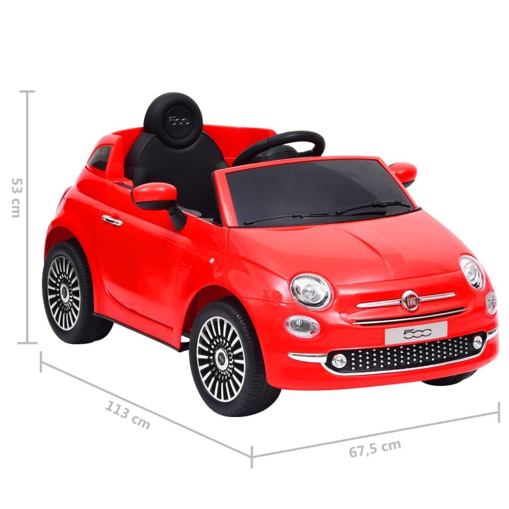 Fahrzeuge Kinderfahrzeug Batteriebetriebene 50 Elektro-Kinderauto Rot Fiat vidaXL Kinder-Elektroauto