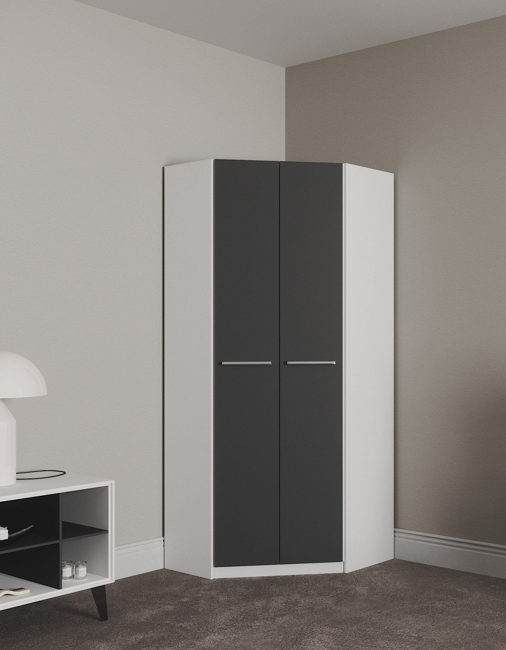 priess Eckkleiderschrank "Barcelona Kleiderschrank Ecklösung Raumwunder" in günstig online kaufen