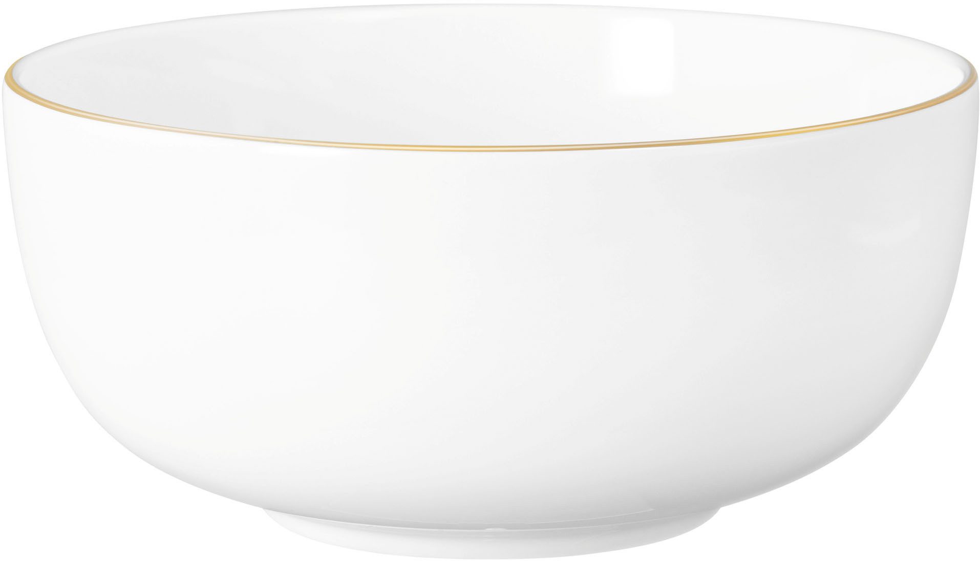 Seltmann Weiden Müslischale Liberty - Goldrand, Porzellan, (1-tlg), Schale 15 cm