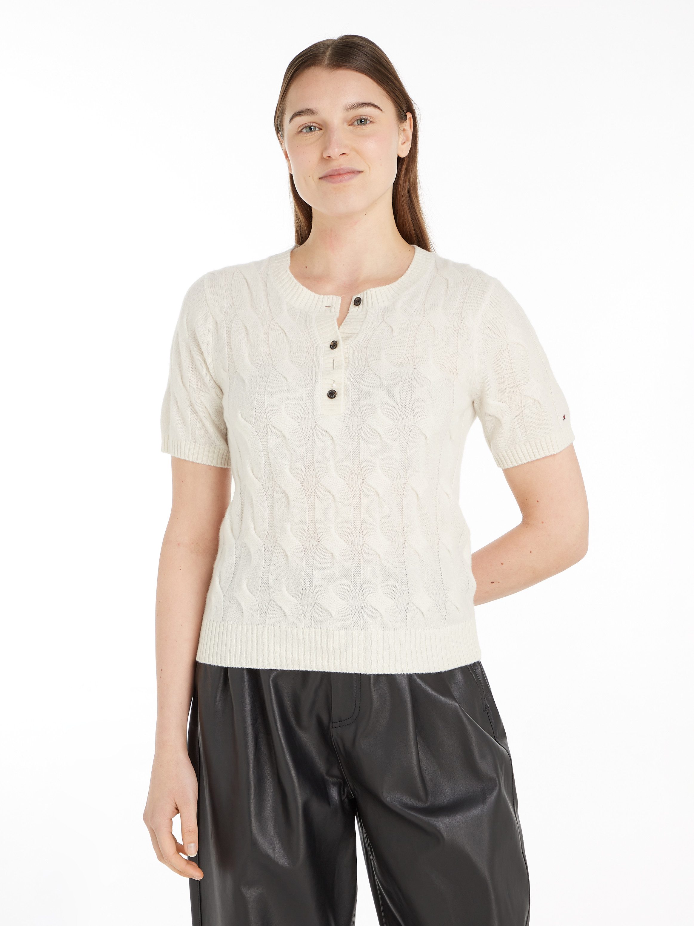 Tommy Hilfiger Strickpullover SOFT WOOL CABLE günstig online kaufen