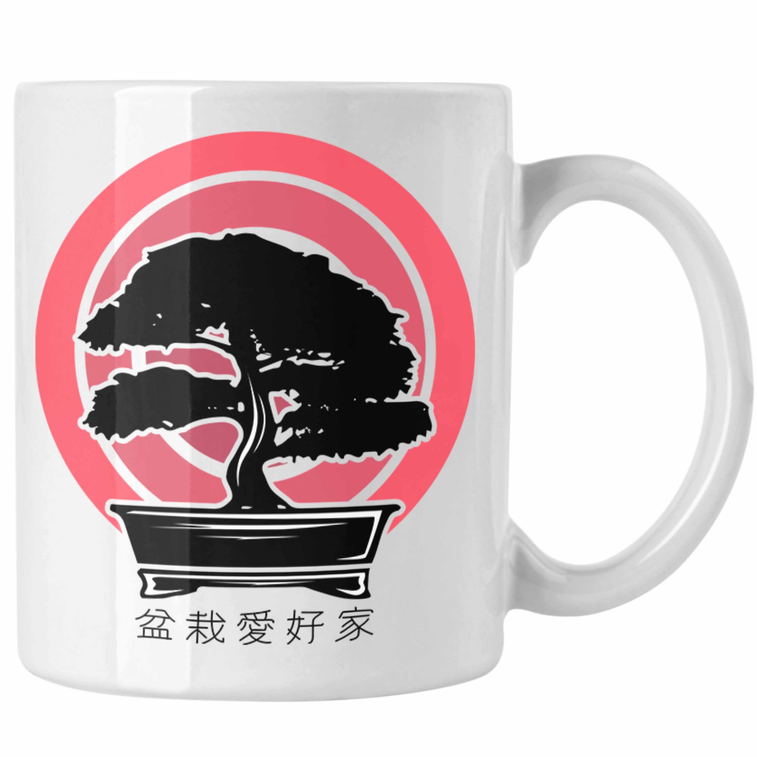 Bonsai-Liebhaber Tasse Trendation für Bonsai Geschenk Grafik Weiss Tasse Lustige