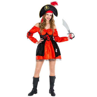 dressforfun Piraten-Kostüm Frauenkostüm Piratin Mia Stiefelriemen