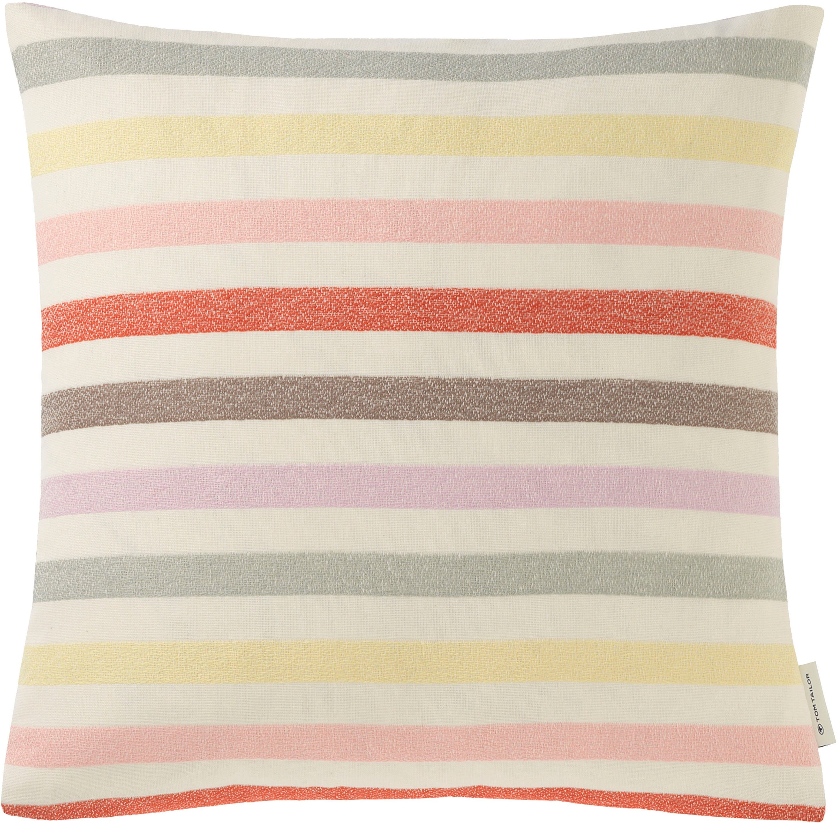 Kissenbezüge Pastel Stripe, TOM TAILOR HOME (1 Stück), in frischen Farben