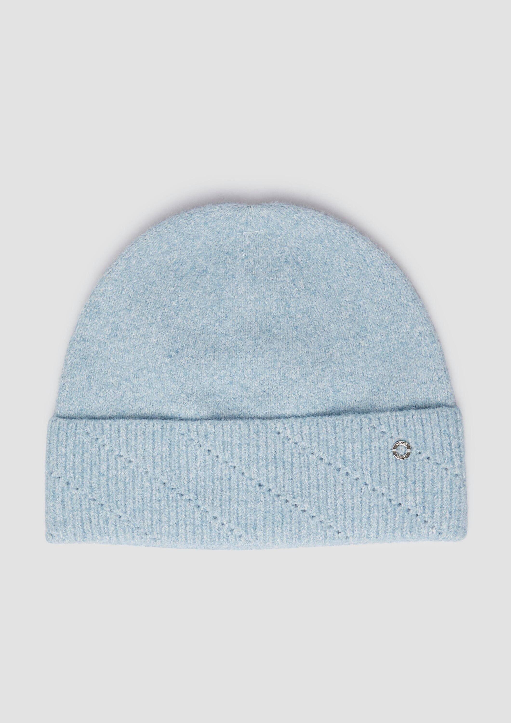 s.Oliver Strickmütze Mütze Feinstrick-Beanie mit dezenter günstig online kaufen