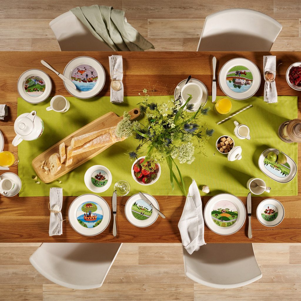 Villeroy & Boch Brotteller DesignNaif Brotteller, (1 St), Premium Porcelain, mikrow.- & spülm.sicher, Made in Germany