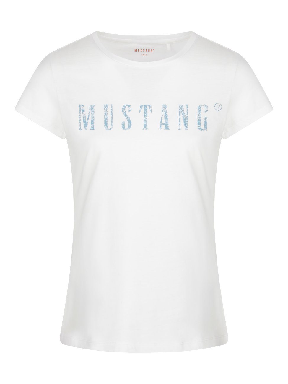 MUSTANG T-Shirt Damen Logo Printshirt Alexia günstig online kaufen