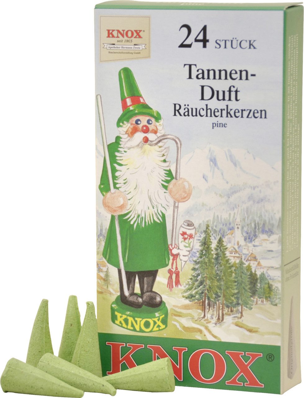 KNOX Räucherhaus Knox Räucherkerzen - Tanne 24 Stück