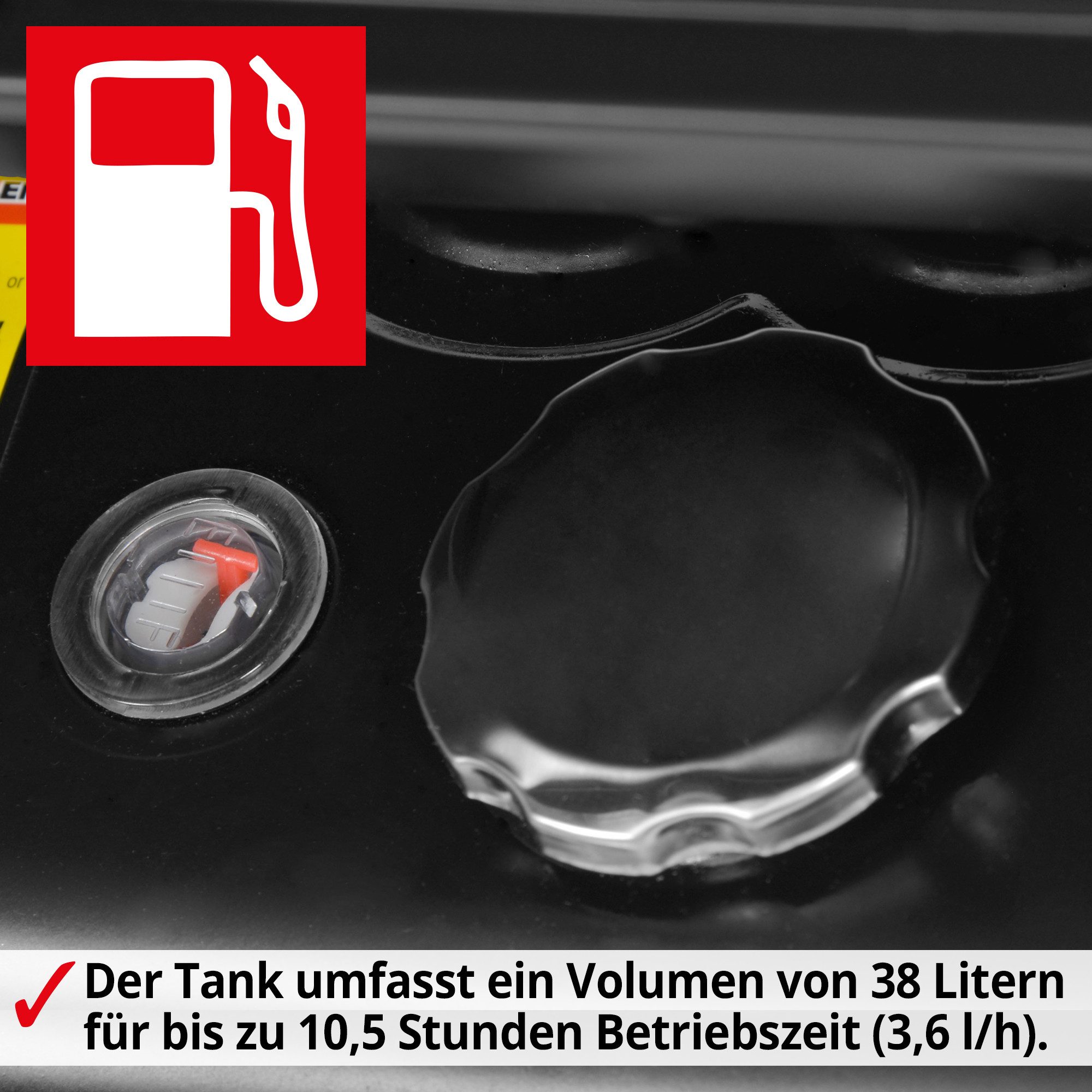 Hecht Heizgerät Diesel Heizkanone 3038 mit Fahrgestell 37 kW, 37000 W, 125000 BTU, 34,5 Kpa, 295 m², 38 Liter