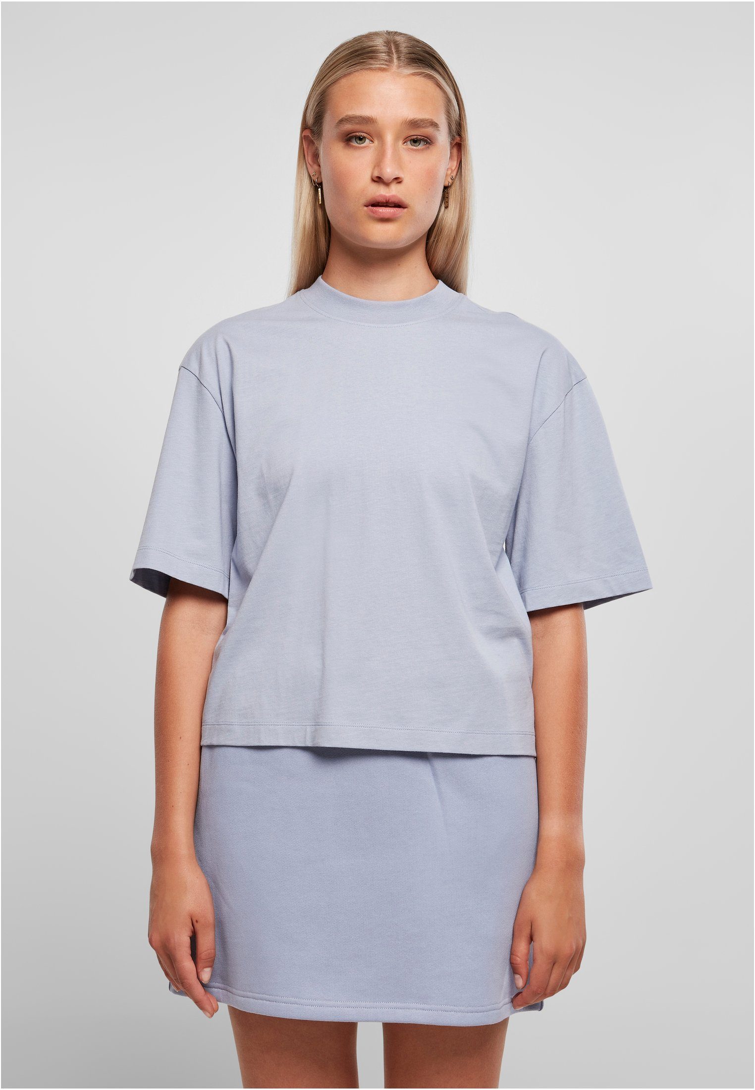URBAN CLASSICS T-Shirt Damen Ladies Organic Oversized Tee (1-tlg) violablue