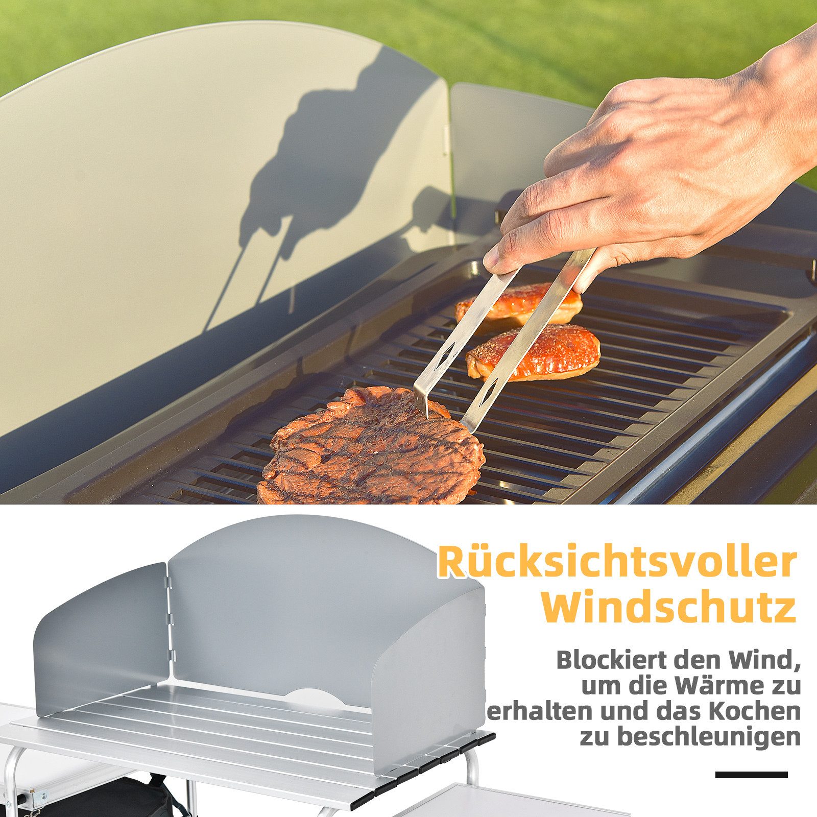 COSTWAY Campingtisch, mit Tragetasche
