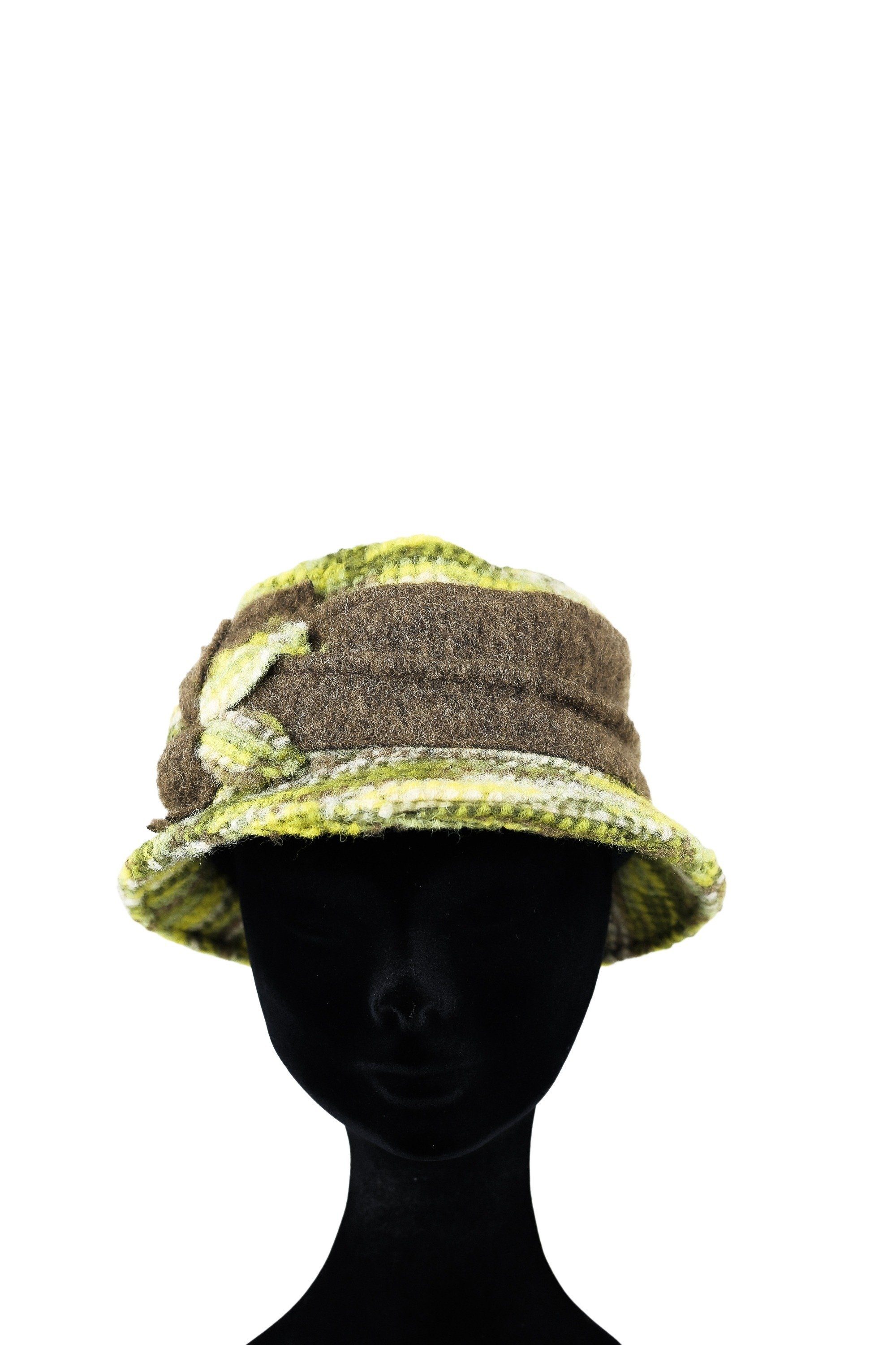 COLLEZIONE ALESSANDRO Melonenhut Floral (1-St) aus softer Wolle, mit floraler Applikation