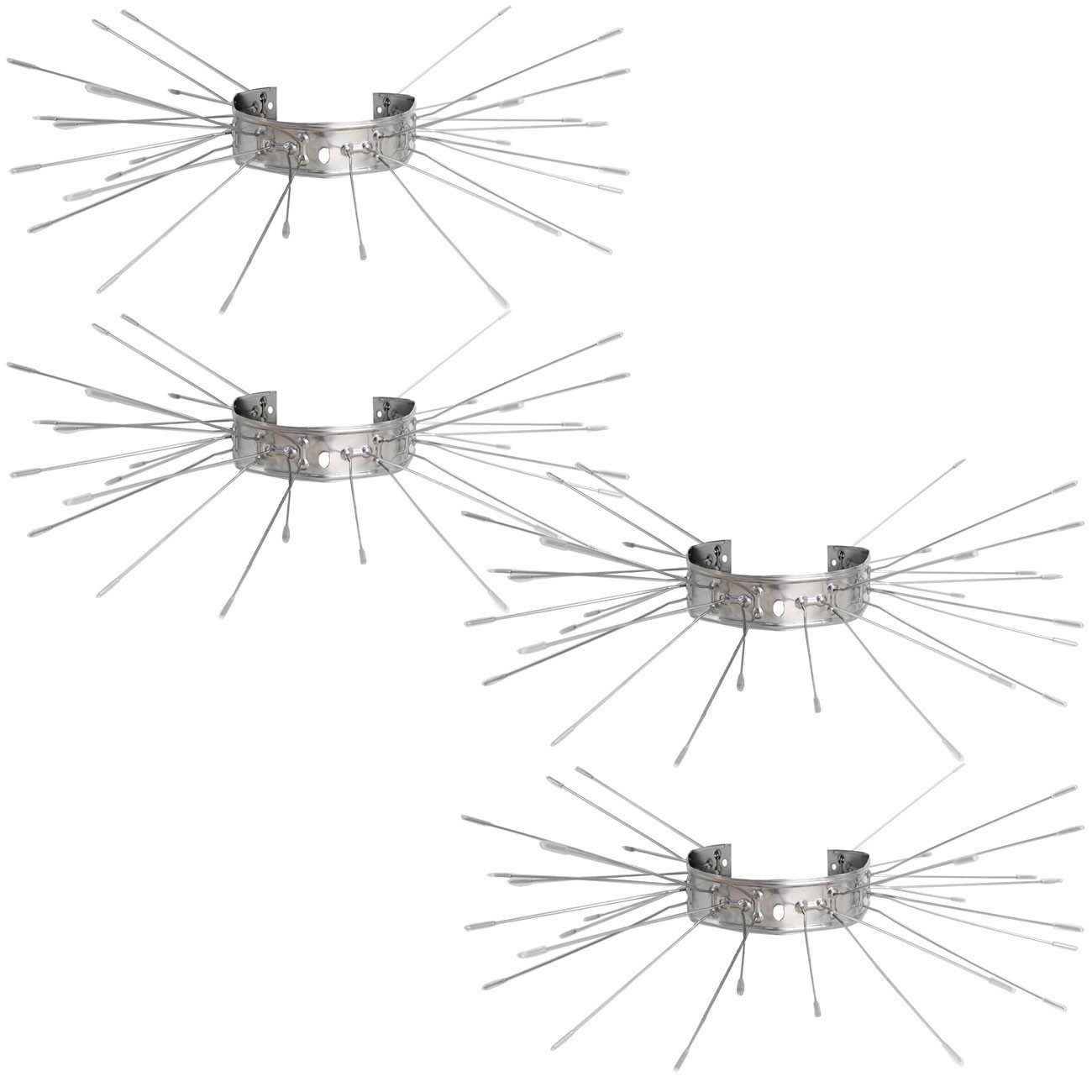 ISOTRONIC Marder-Abwehrgürtel Marder-Abwehrgürtel aus V2A-Edelstahl, Fallrohr-Kletterschutz, 4-St., 2er-Set & 4er-Set, Fallrohrschutz 25,0 x 2,0 x 15,0 cm/flexibel anpassbar